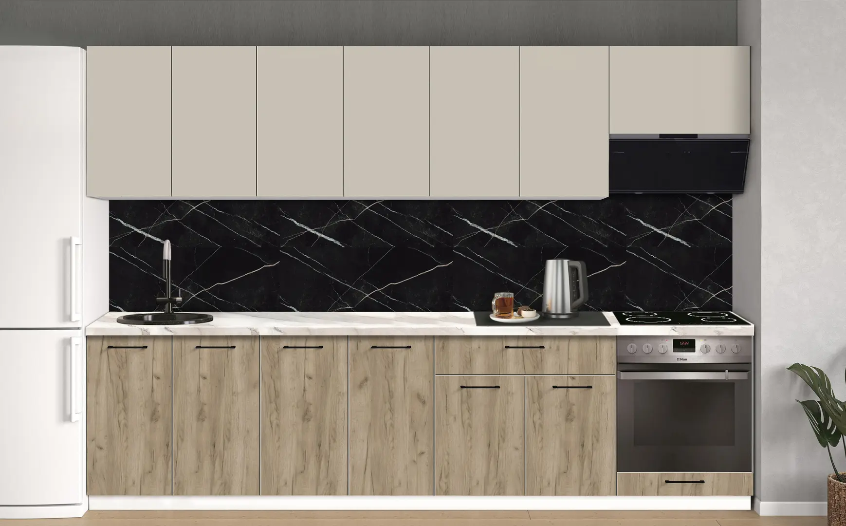 Bucatarie modulara Modern Bono 5 H68 3.0m