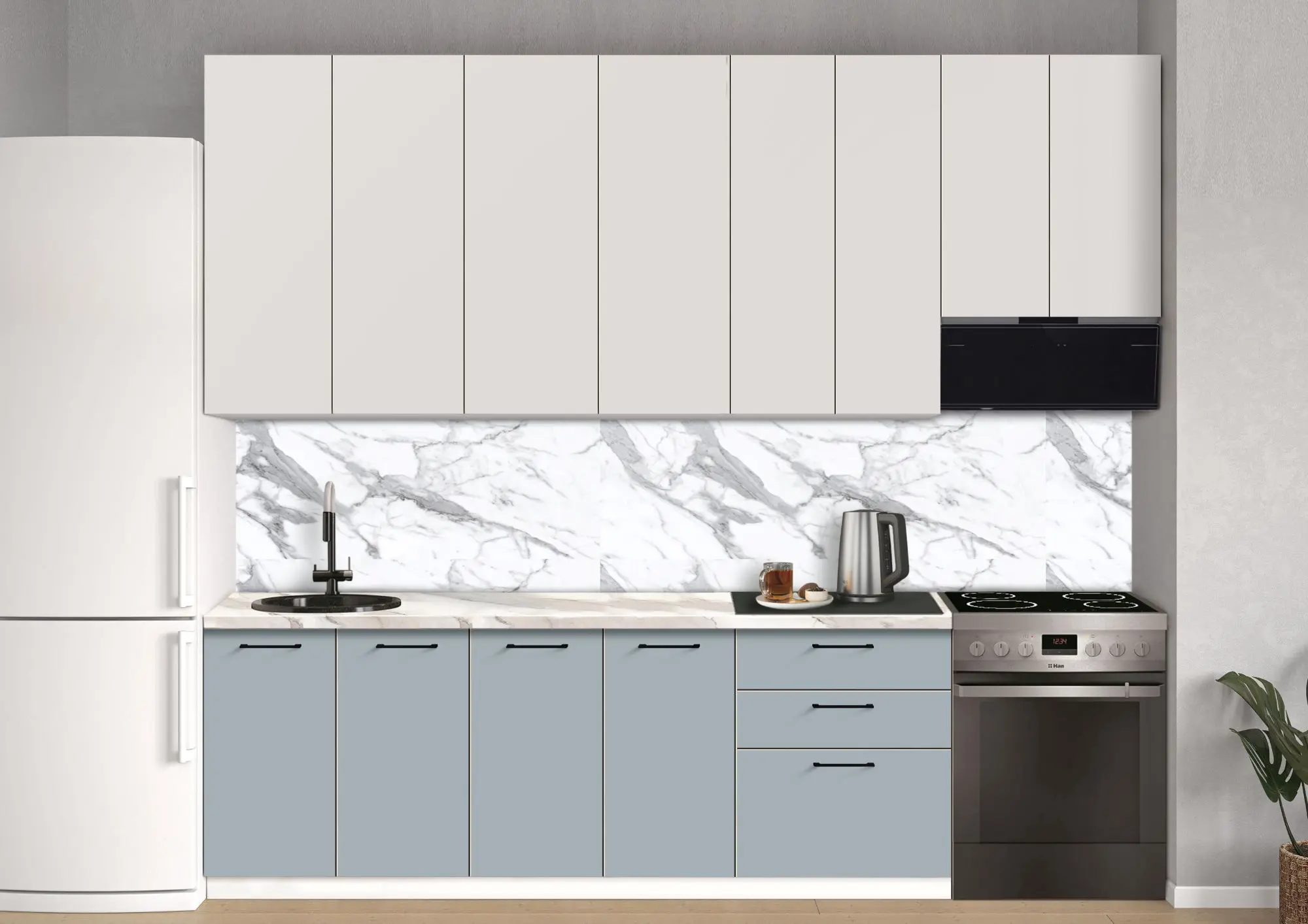 Bucatarie modulara Modern Bono 6 H110 2.8m