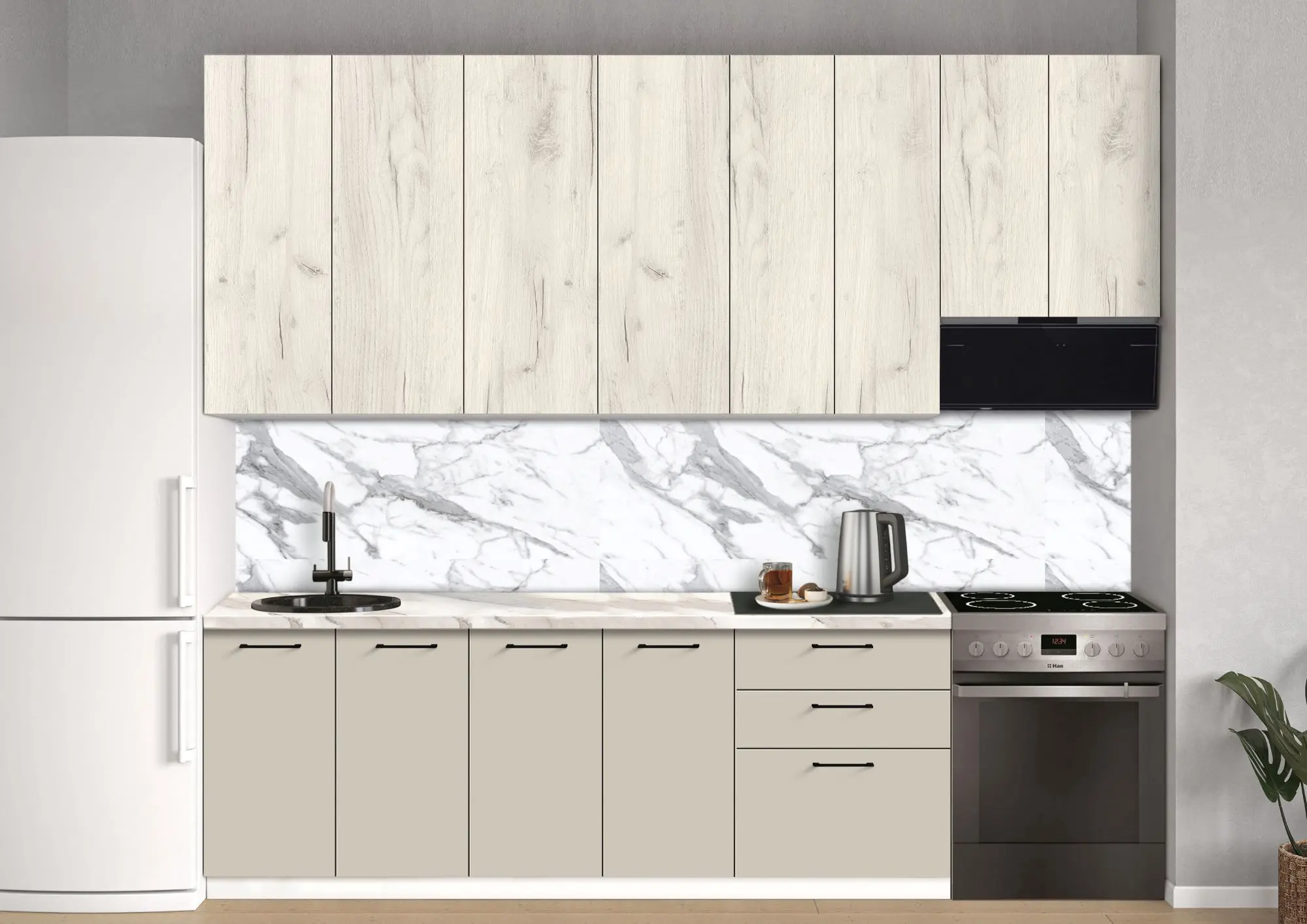 Bucatarie modulara Modern Bono 6 H110 2.8m