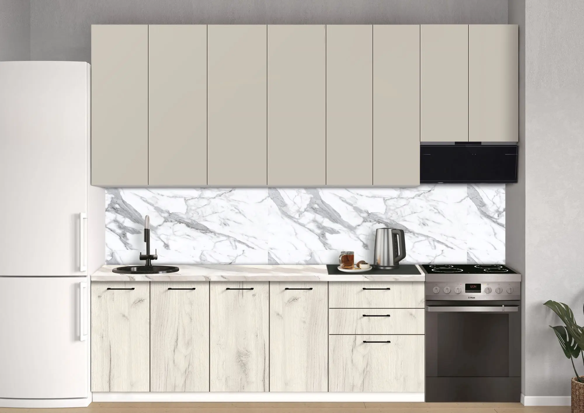 Bucatarie modulara Modern Bono 6 H110 2.8m