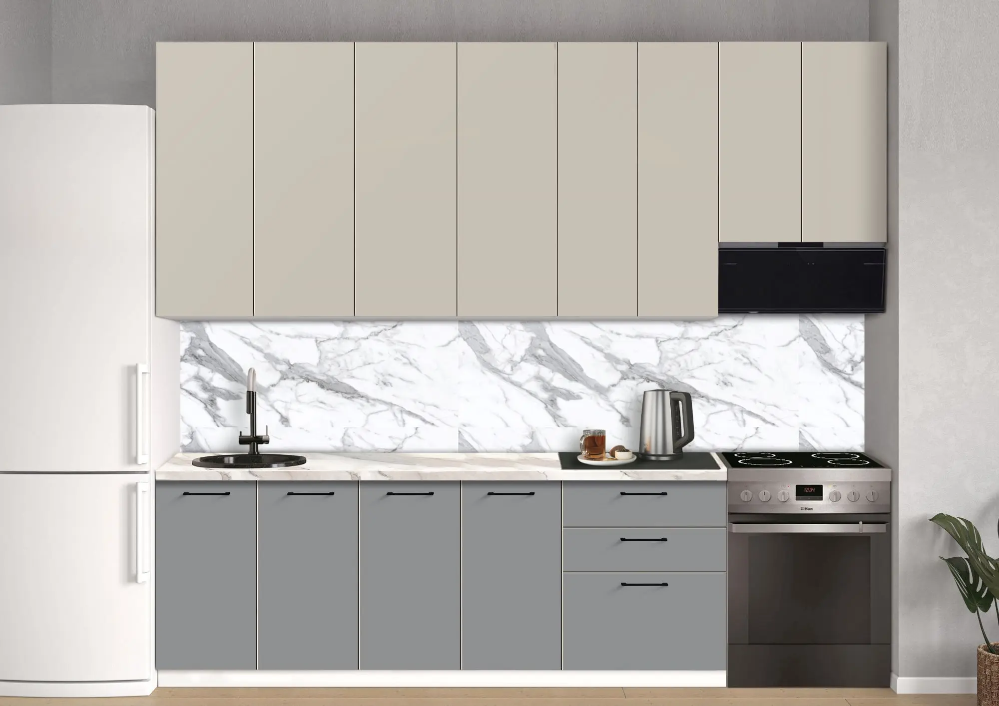 Bucatarie modulara Modern Bono 6 H110 2.8m