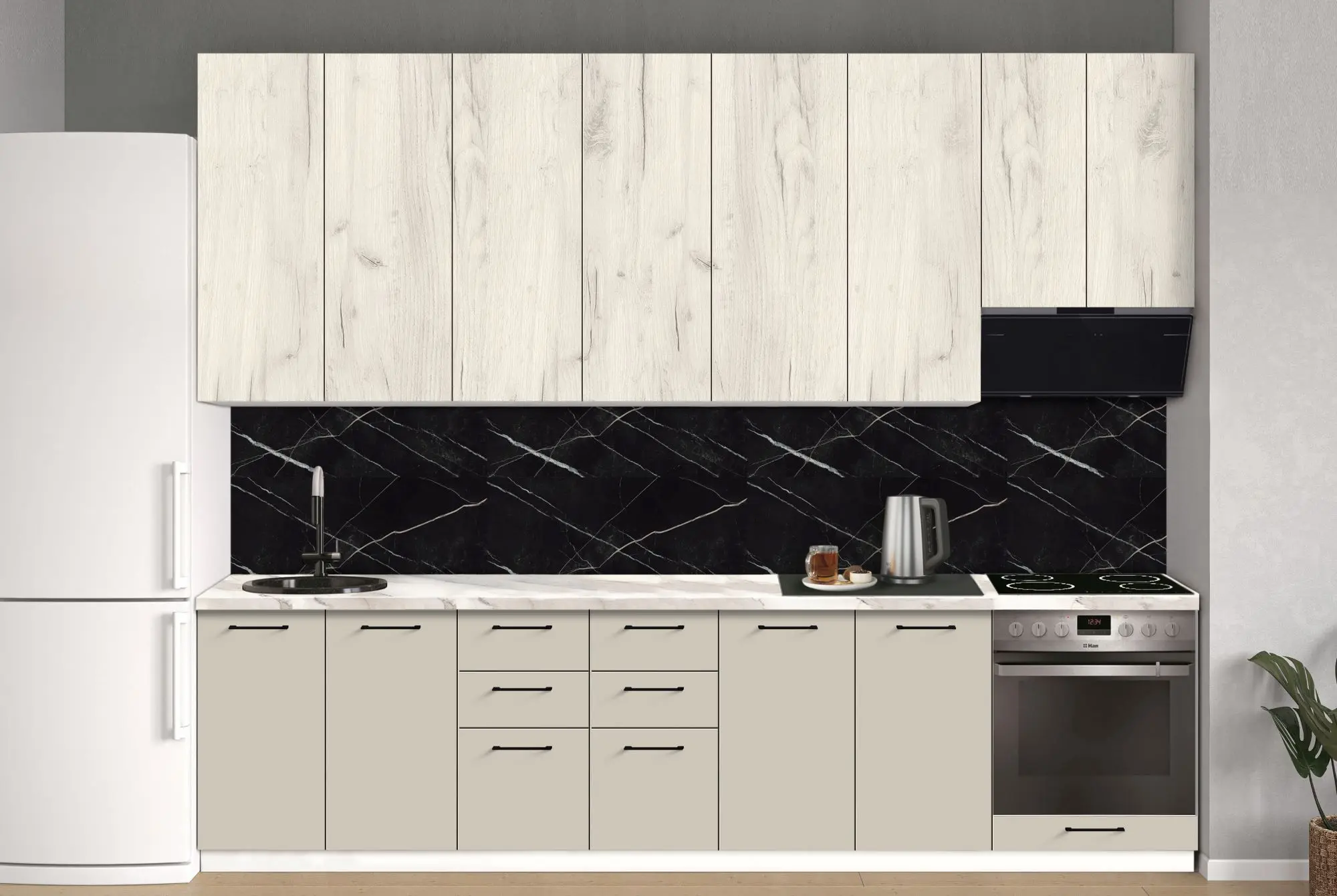 Bucatarie modulara Modern Bono 6 H110 3.0m