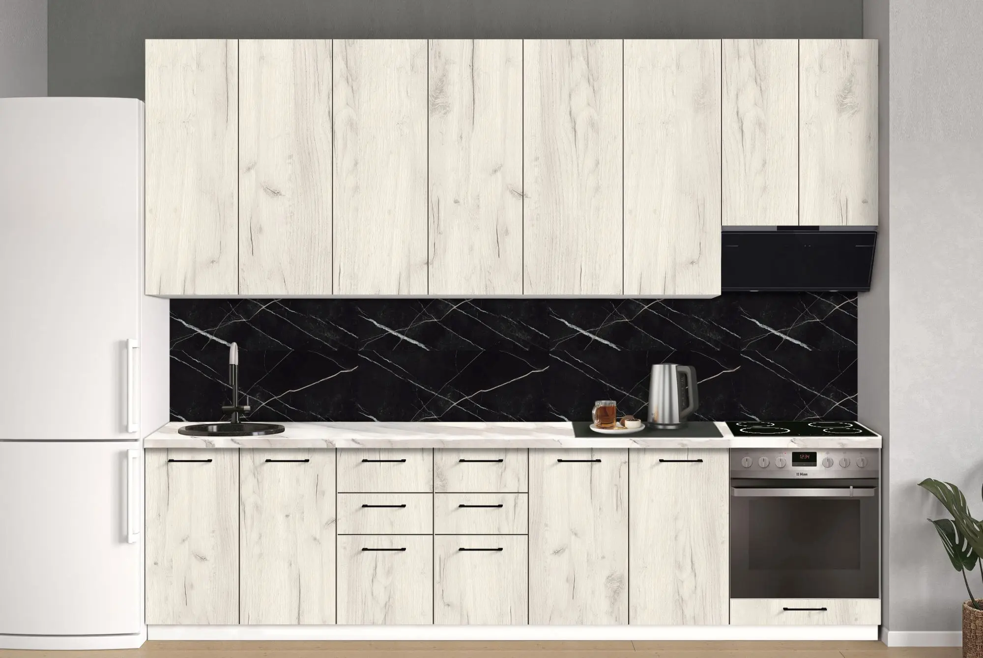 Bucatarie modulara Modern Bono 6 H110 3.0m