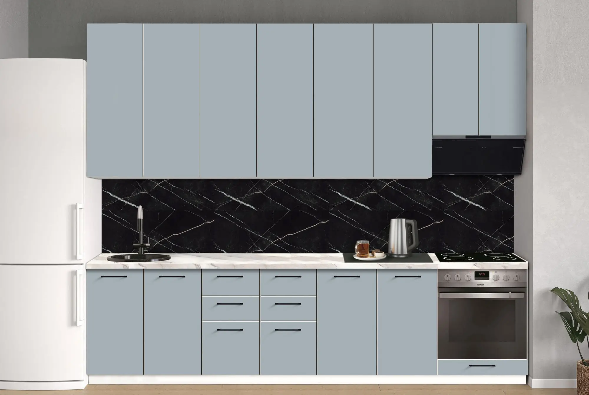 Bucatarie modulara Modern Bono 6 H110 3.0m