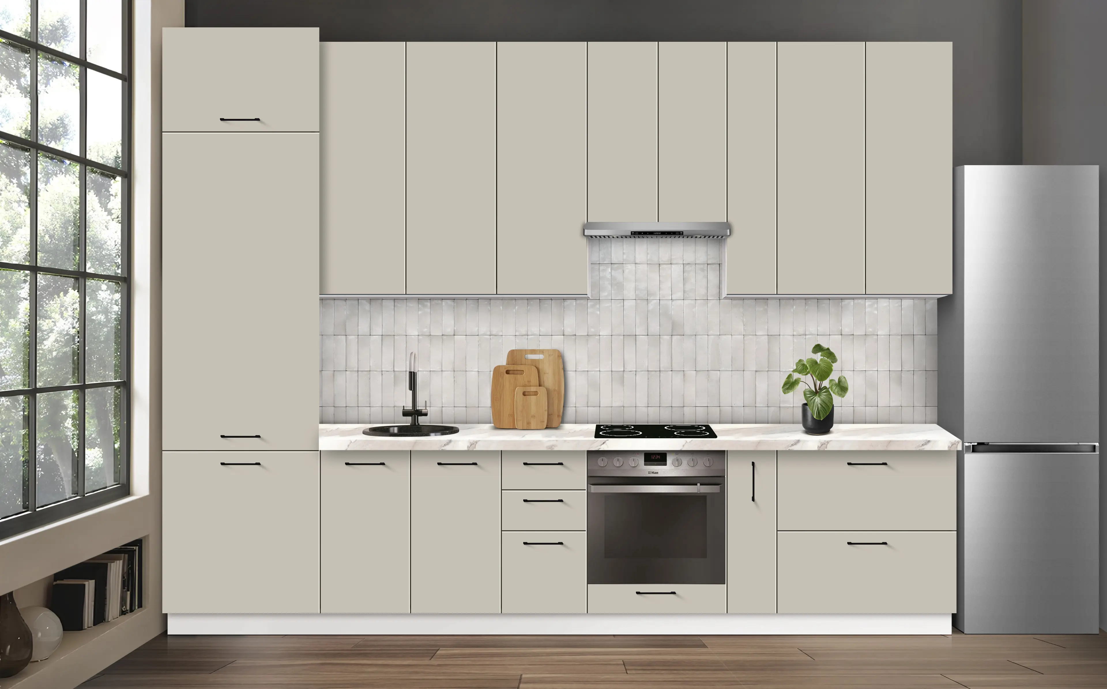 Bucatarie modulara Modern Bono 6 H110 3.4m