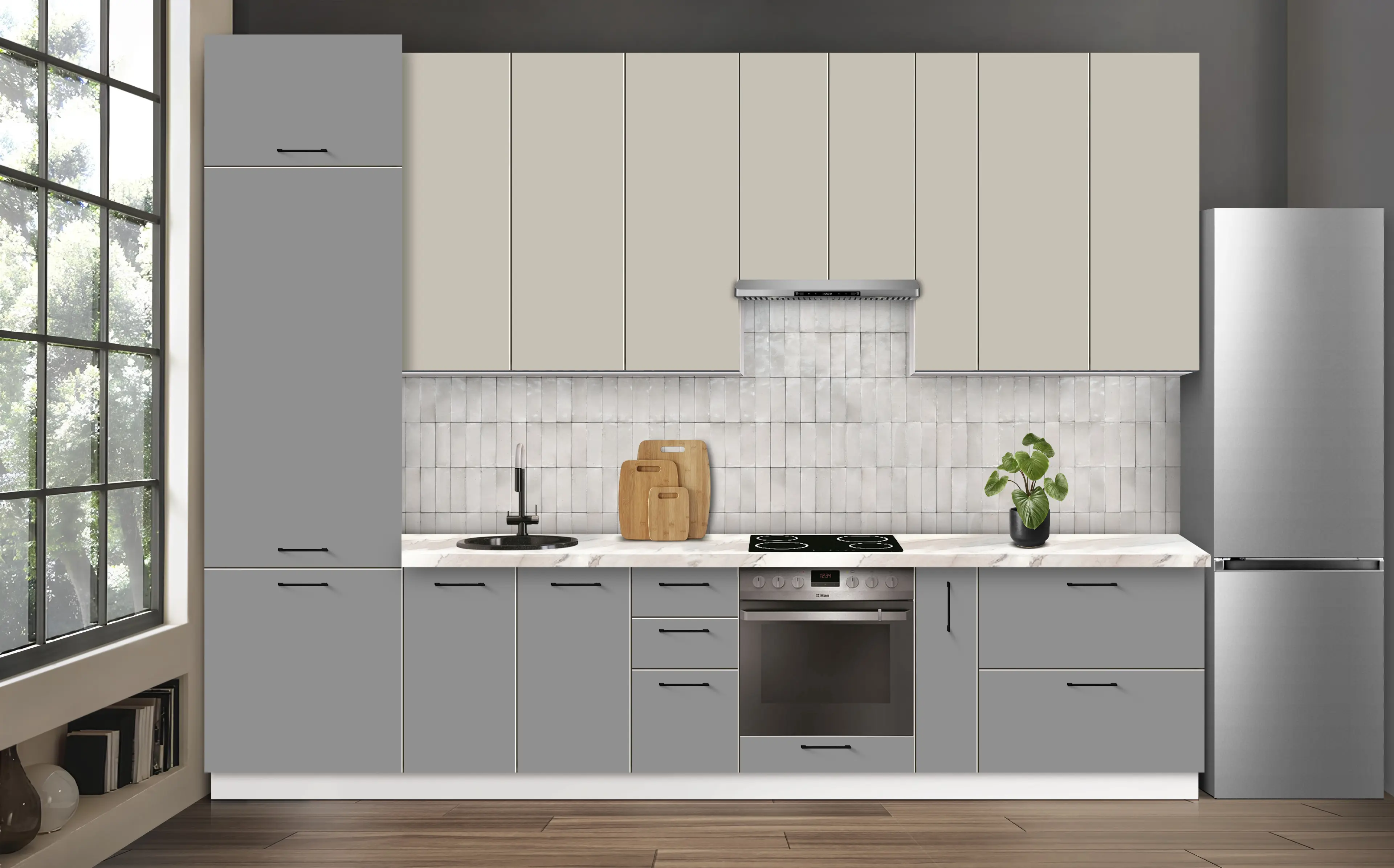 Bucatarie modulara Modern Bono 6 H110 3.4m