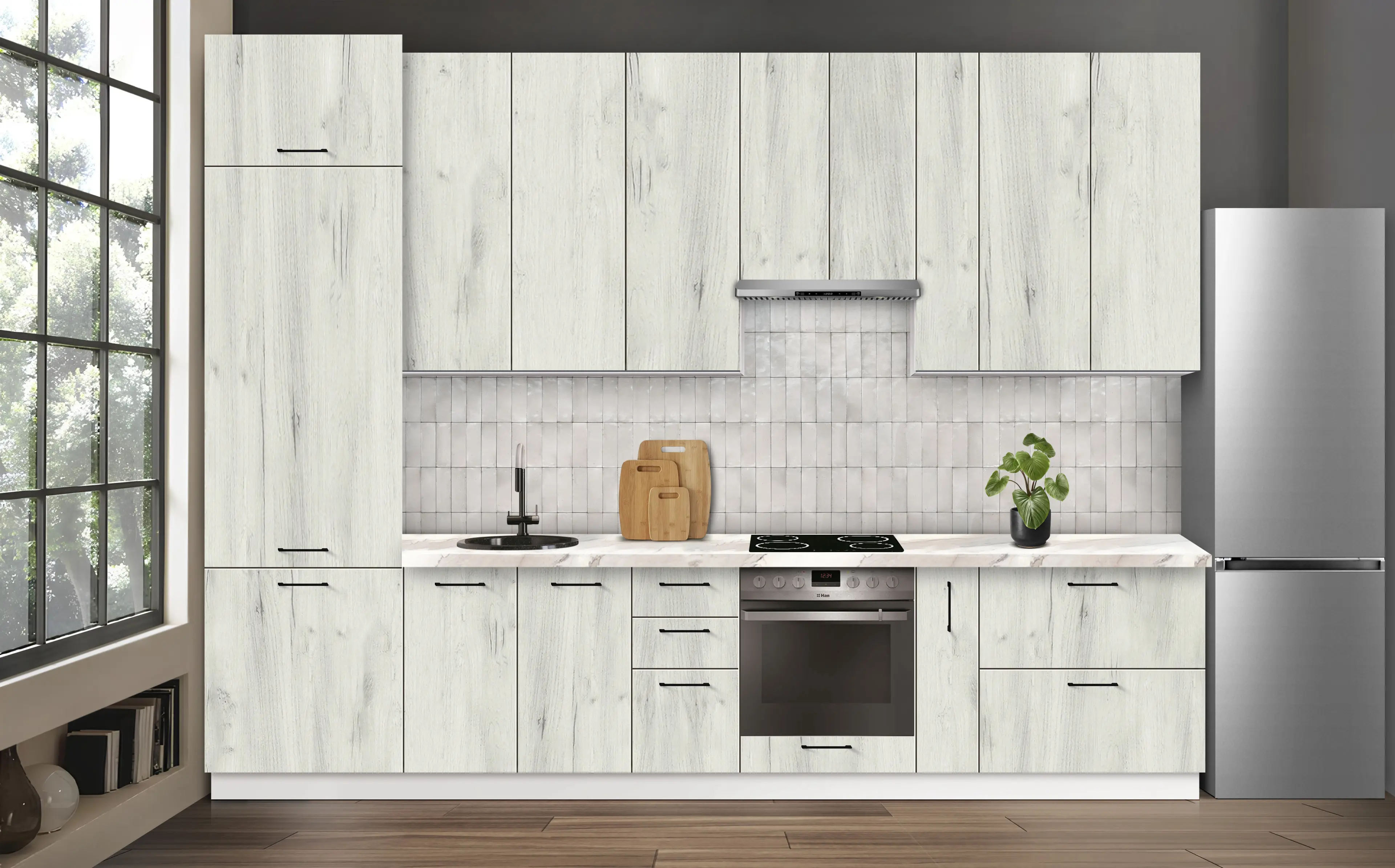 Bucatarie modulara Modern Bono 6 H110 3.4m