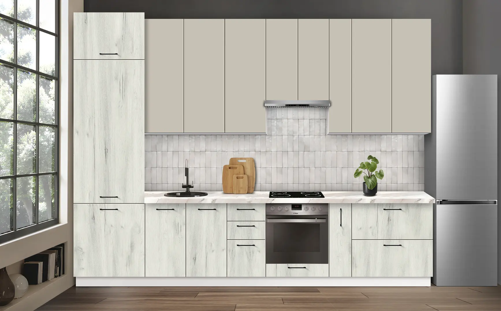 Bucatarie modulara Modern Bono 6 H110 3.4m