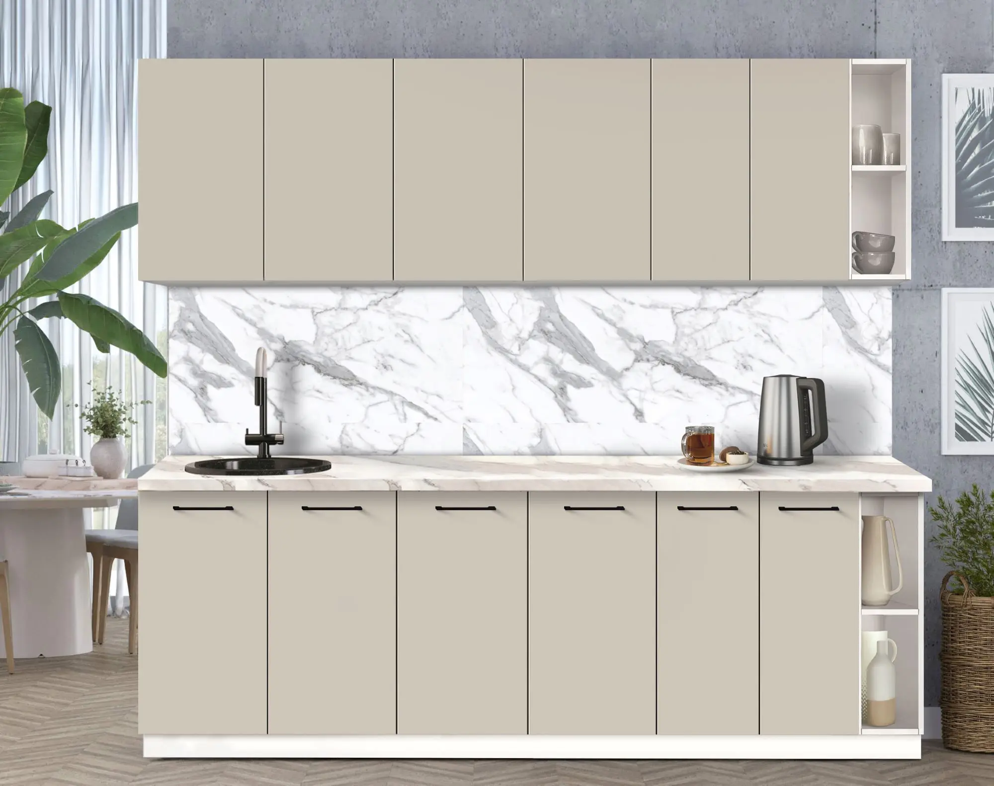 Bucatarie modulara Modern Bono 6 H68 2.4m