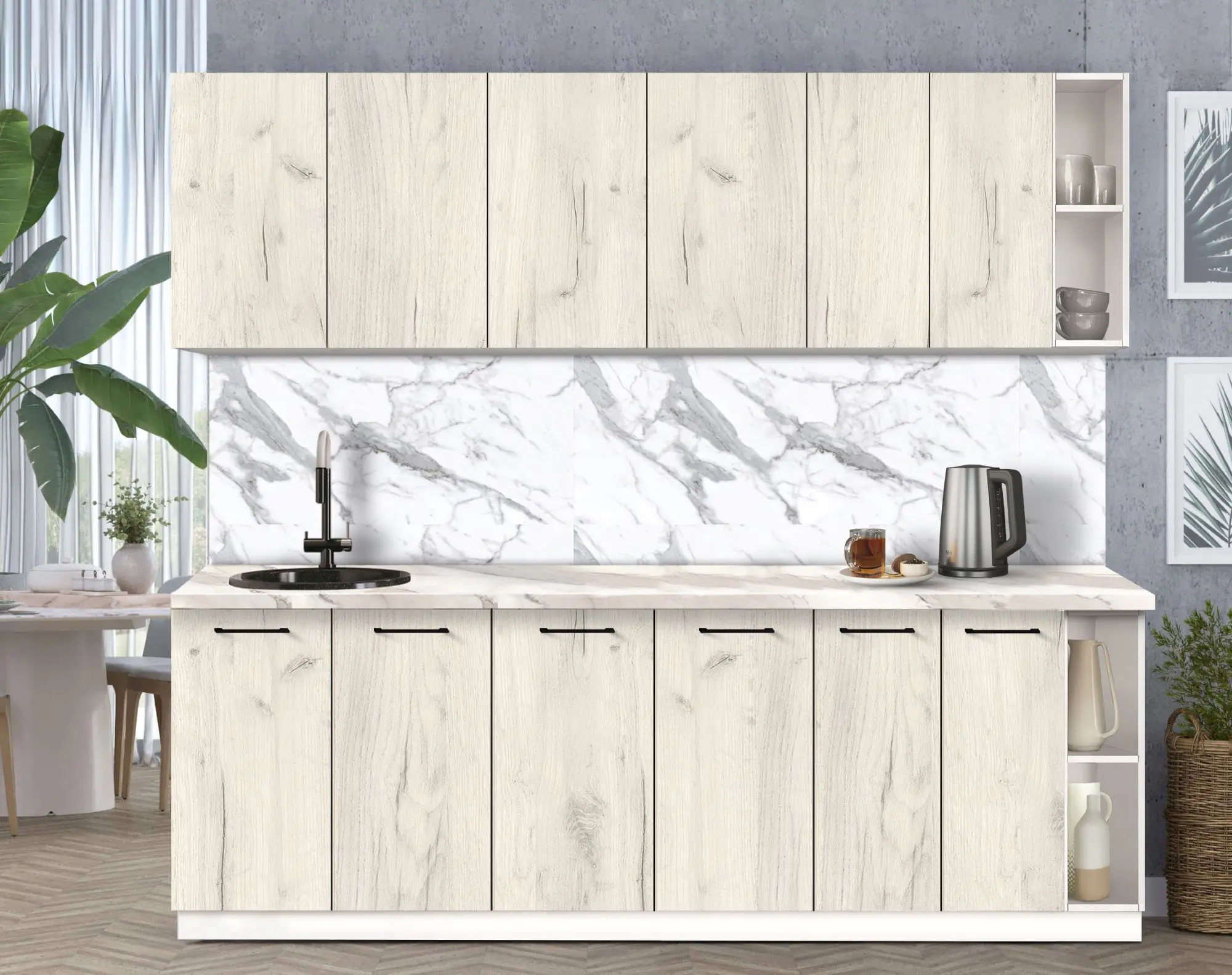 Bucatarie modulara Modern Bono 6 H68 2.4m