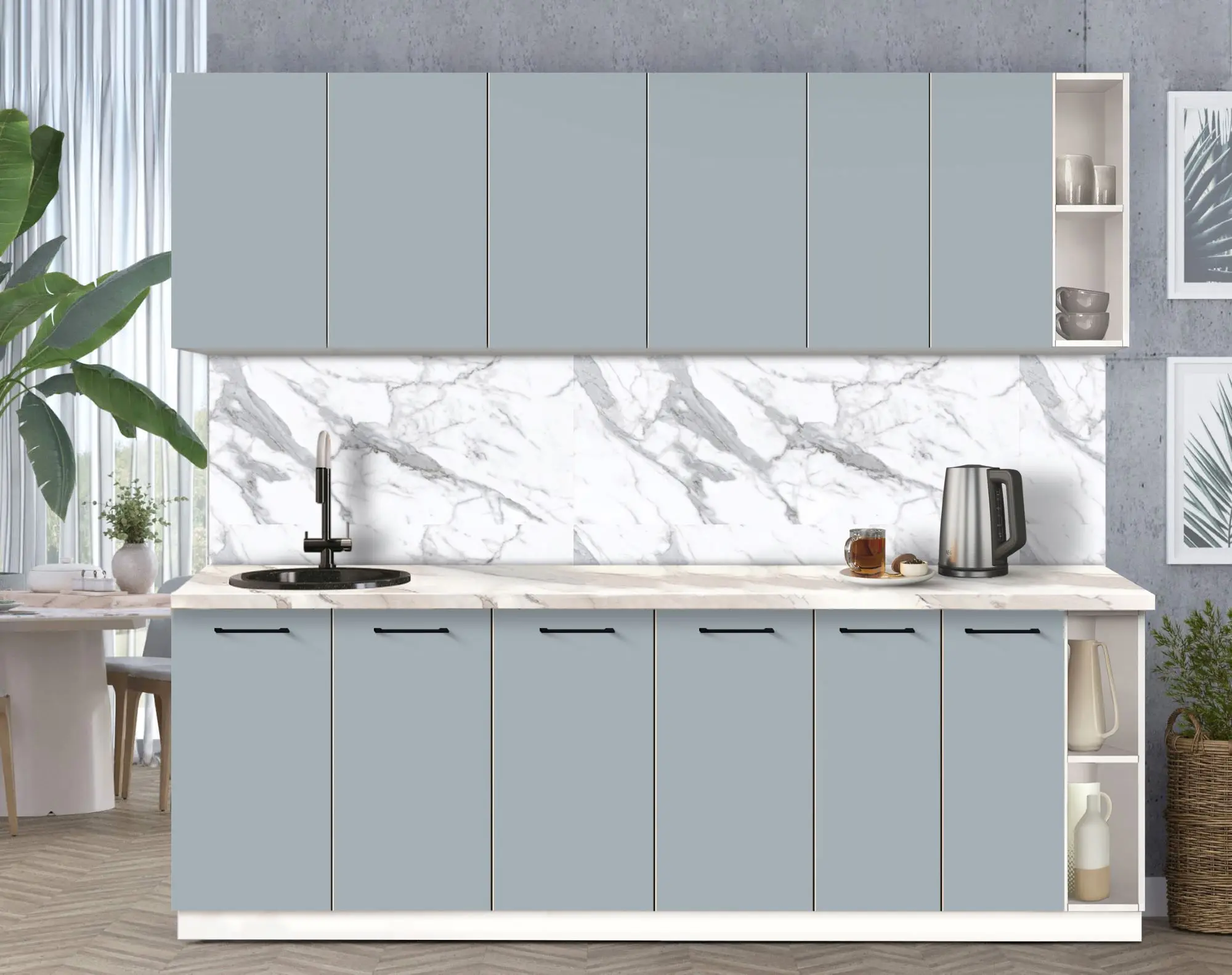 Bucatarie modulara Modern Bono 6 H68 2.4m