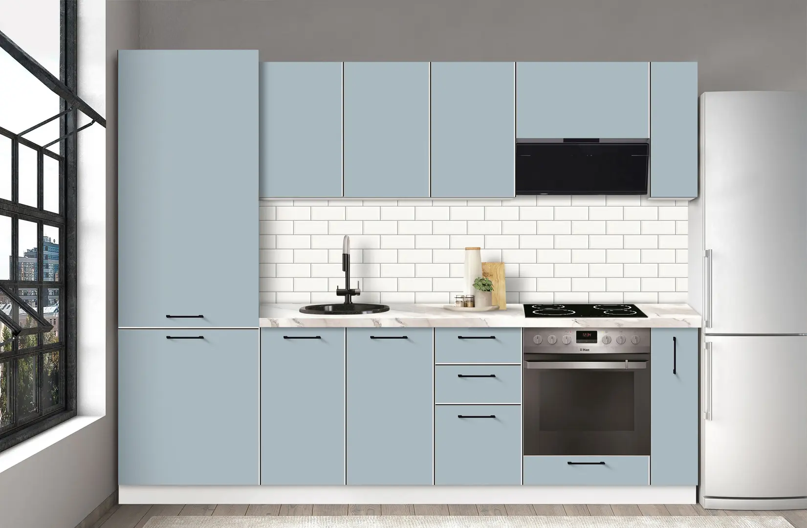 Bucatarie modulara Modern Bono 6 H68 2.6m