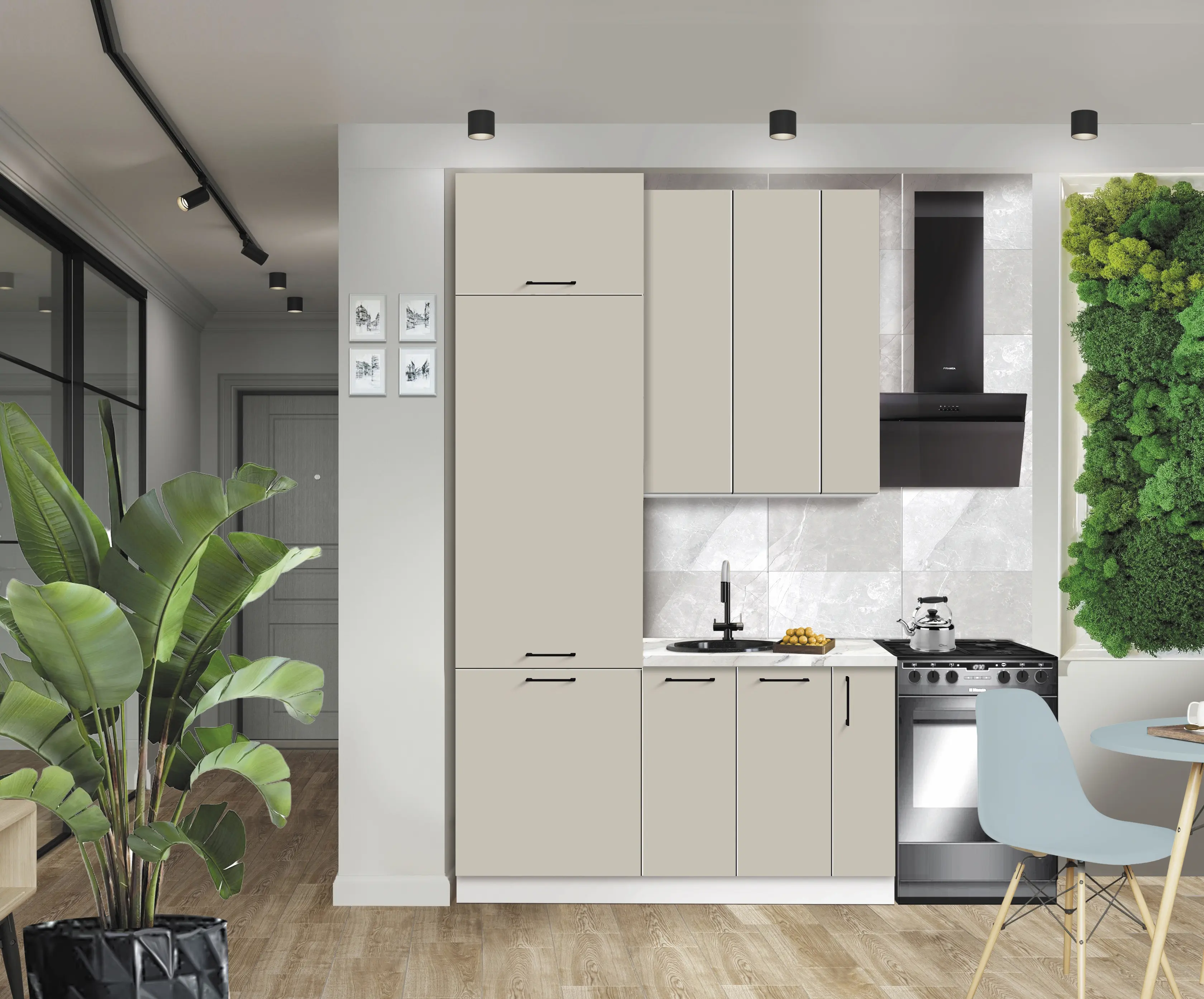 Bucatarie modulara Modern Bono 7 H110 1.4m