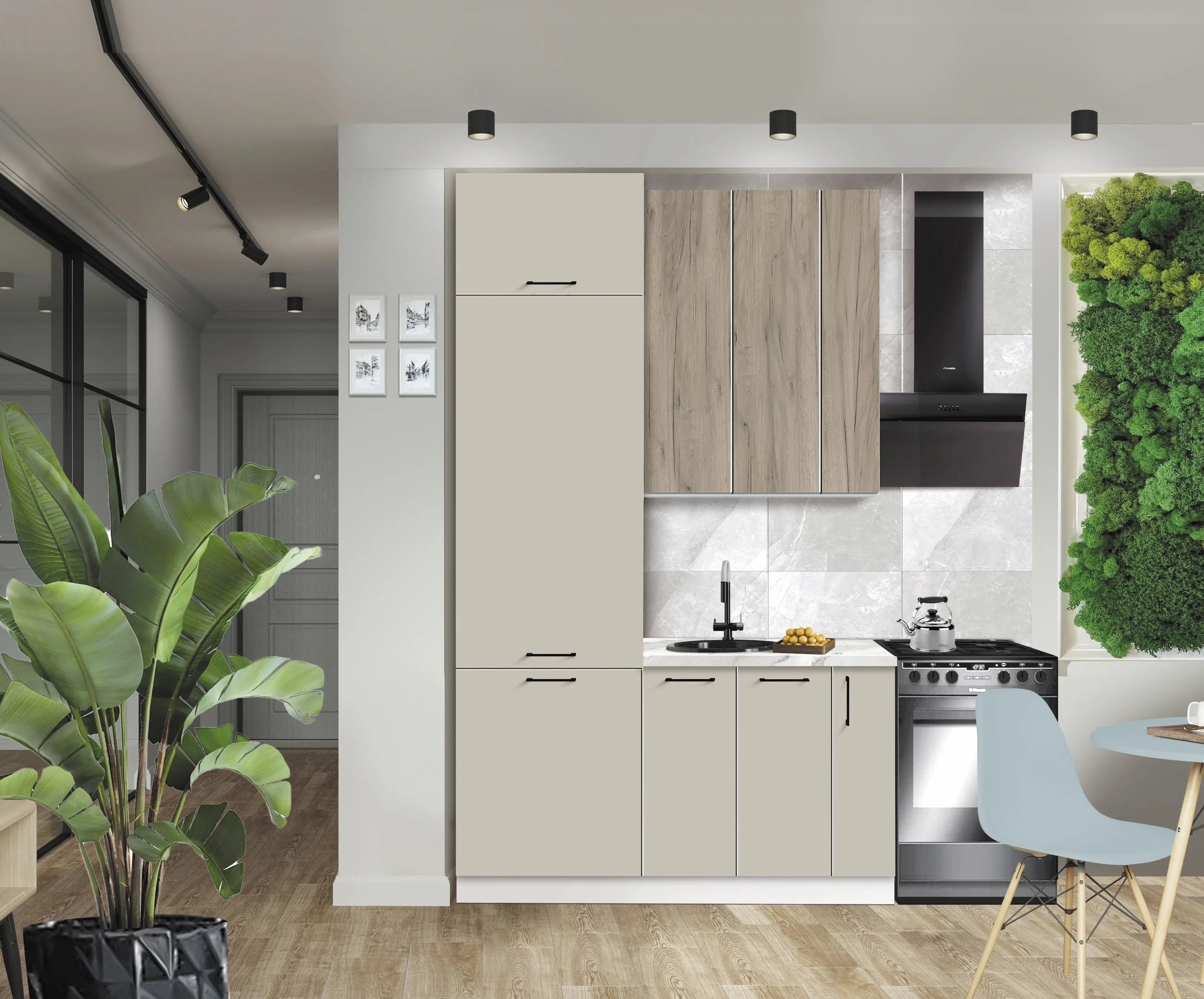 Bucatarie modulara Modern Bono 7 H110 1.4m