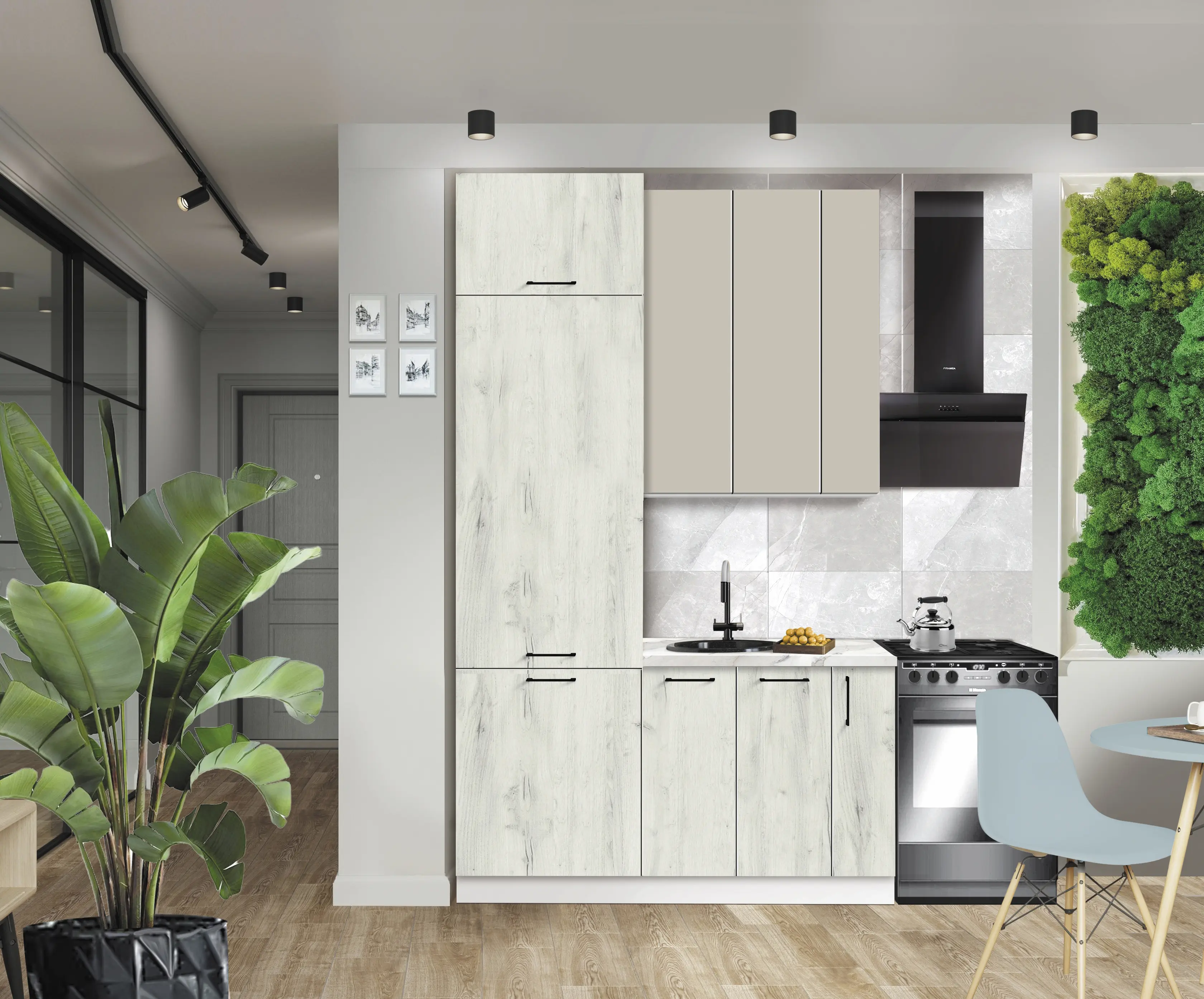 Bucatarie modulara Modern Bono 7 H110 1.4m