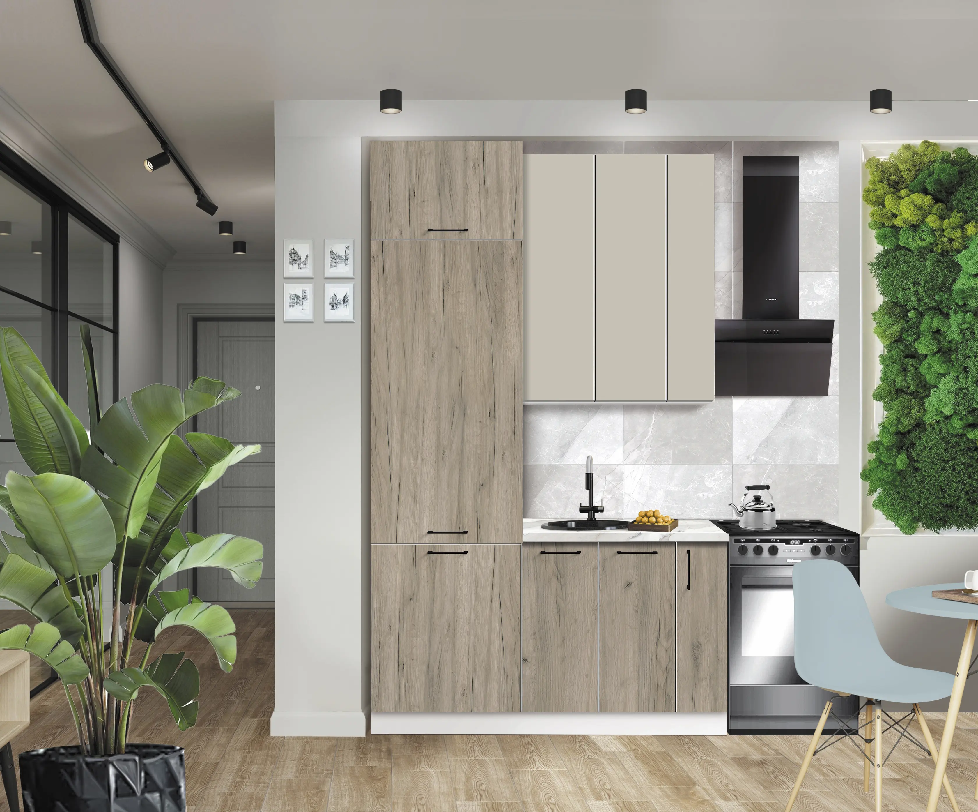 Bucatarie modulara Modern Bono 7 H110 1.4m