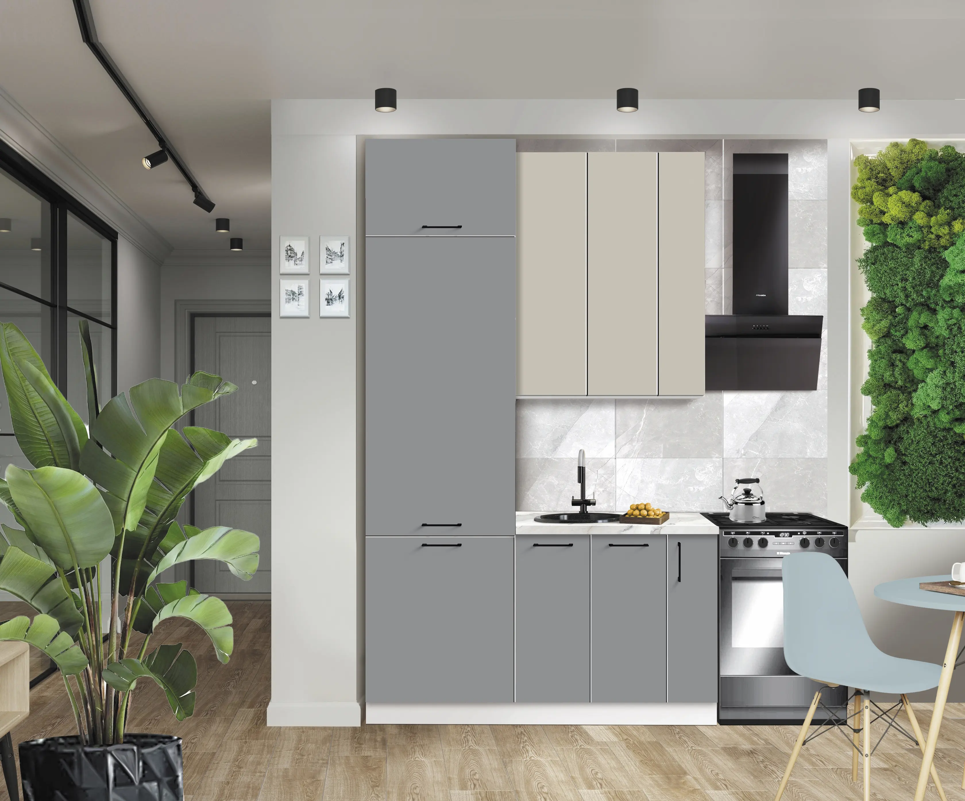 Bucatarie modulara Modern Bono 7 H110 1.4m