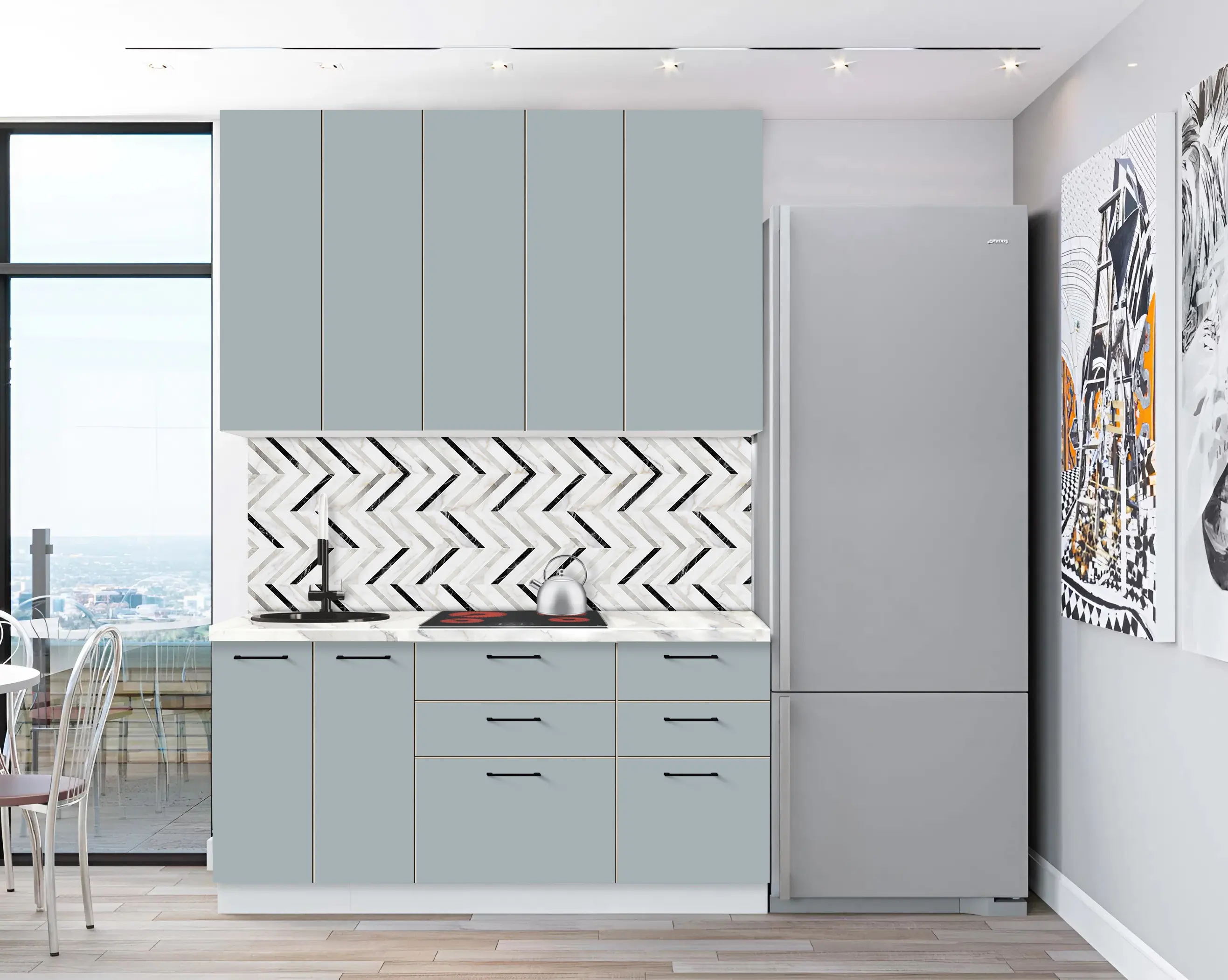 Модульная кухня Modern Bono 7 H110 1.6м