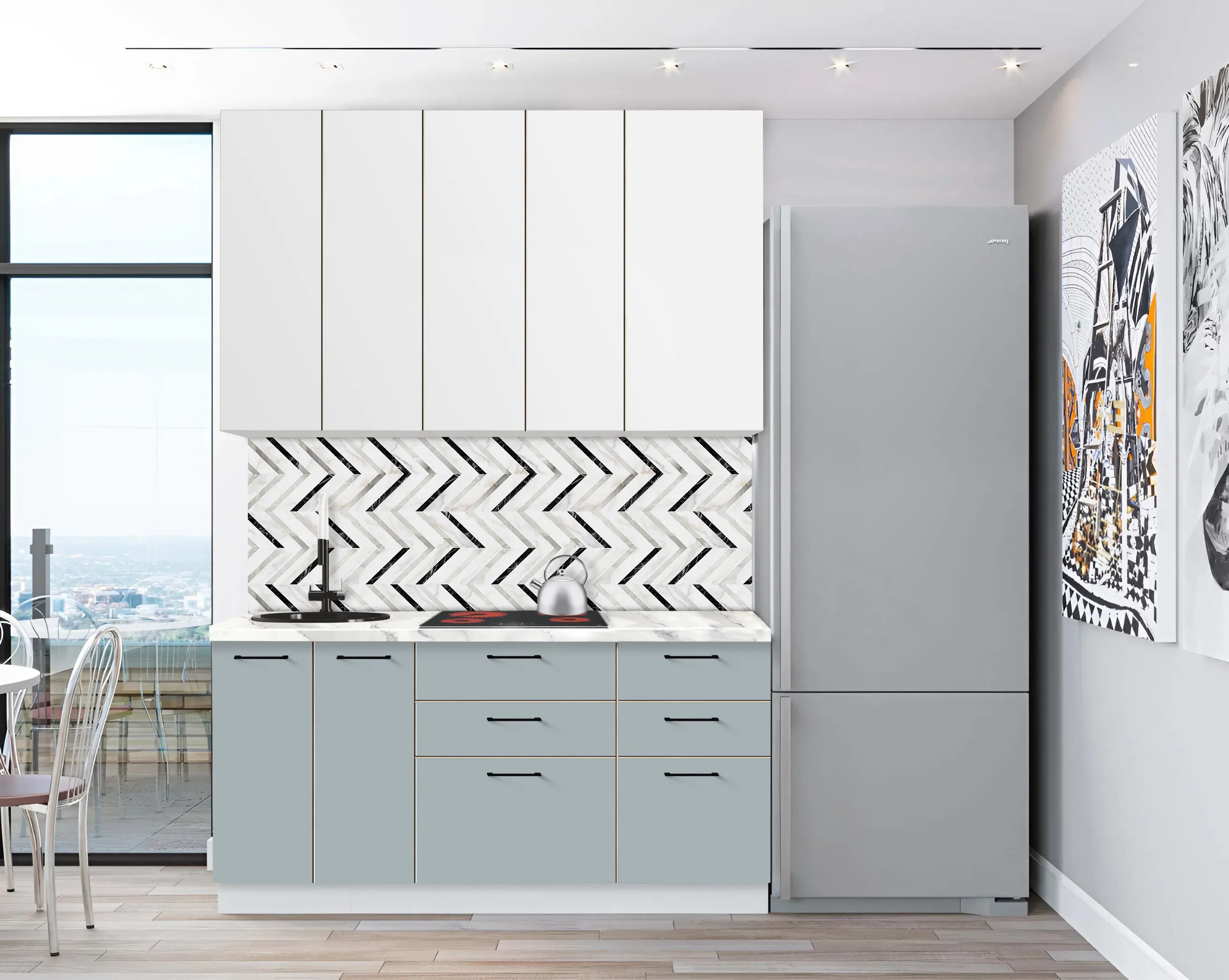 Модульная кухня Modern Bono 7 H110 1.6м