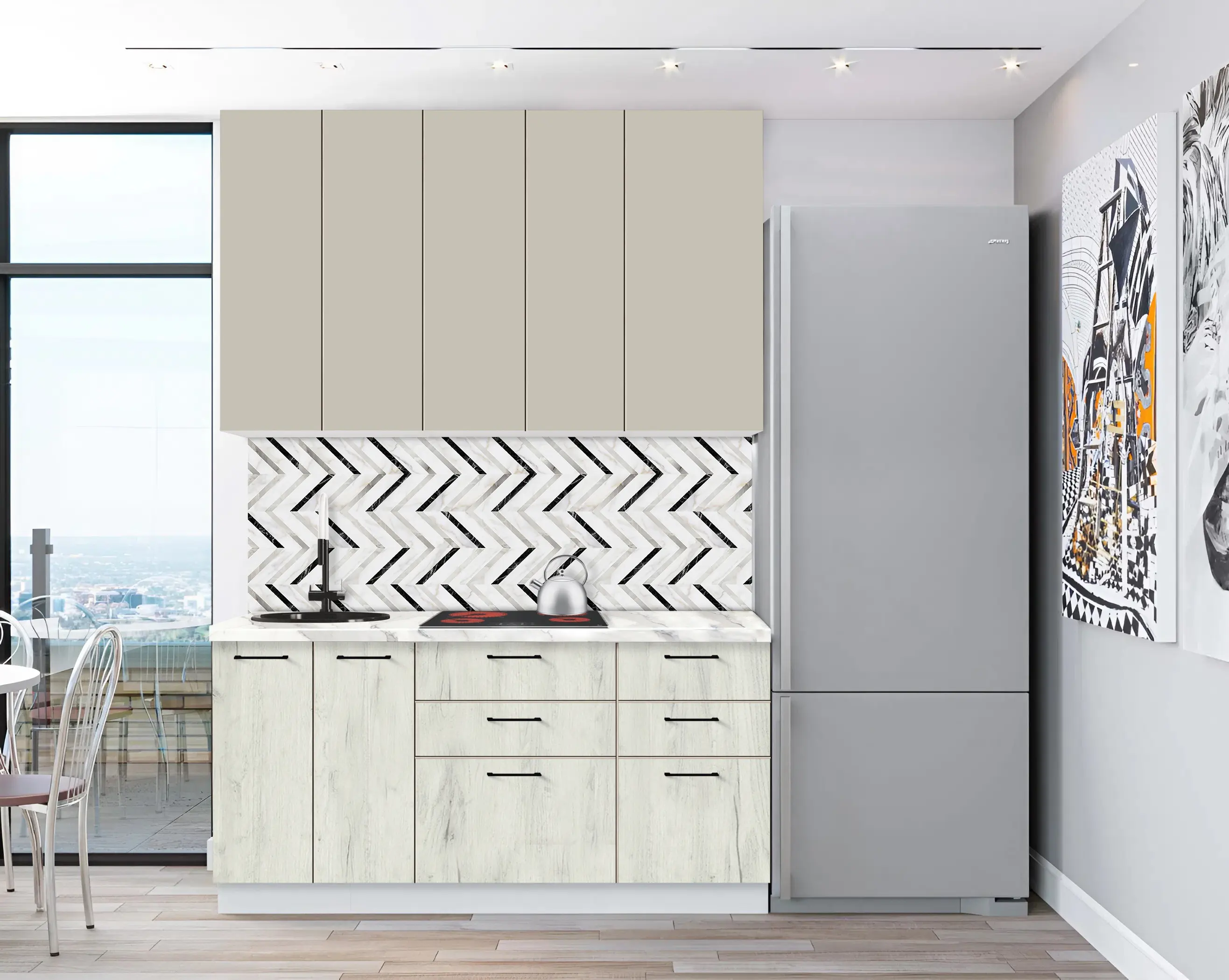 Модульная кухня Modern Bono 7 H110 1.6м