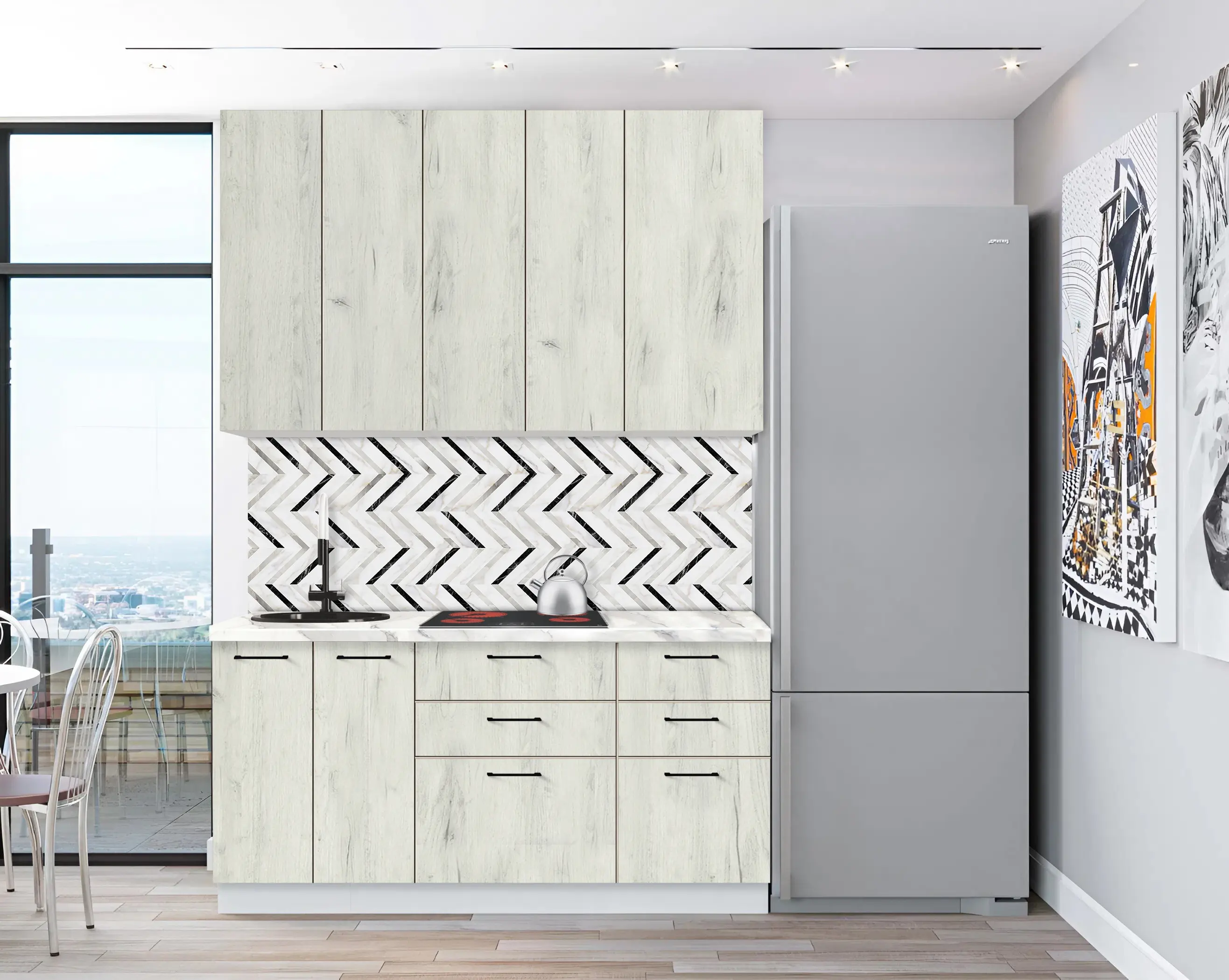 Модульная кухня Modern Bono 7 H110 1.6м