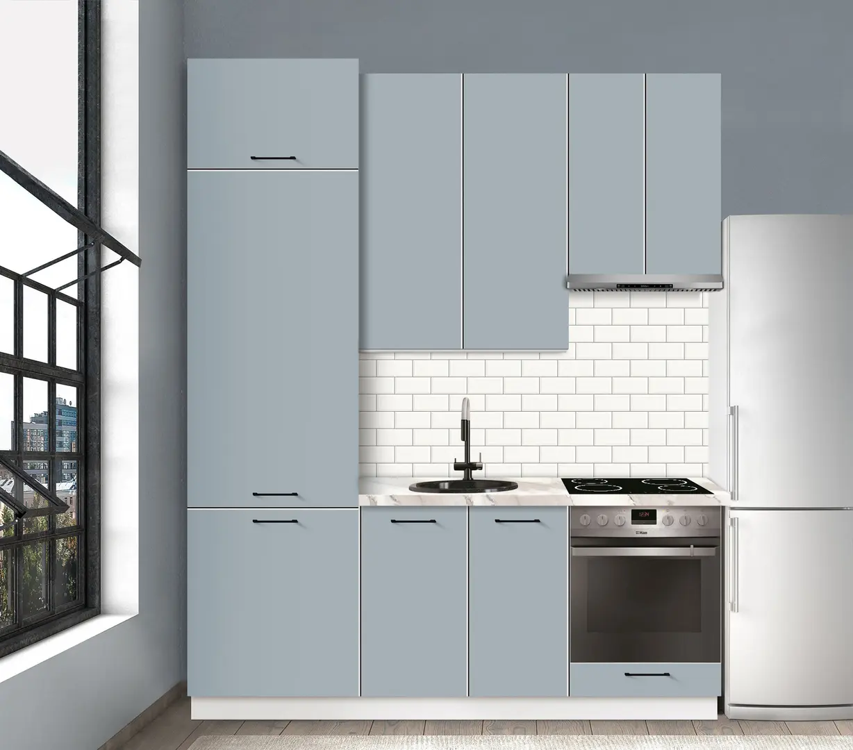 Bucatarie modulara Modern Bono 7 H110 2.0m