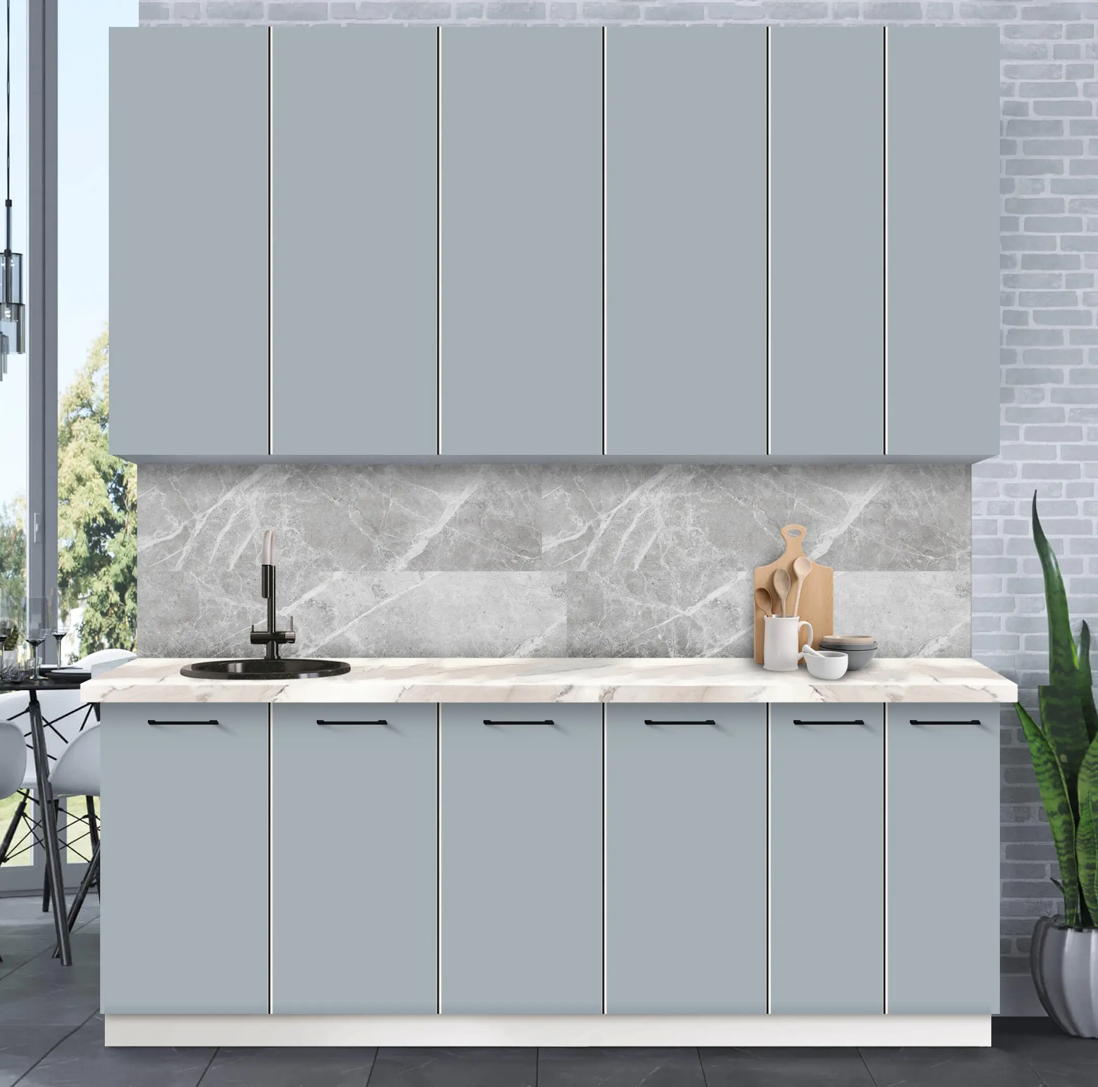 Bucatarie modulara Modern Bono 7 H110 2.2m