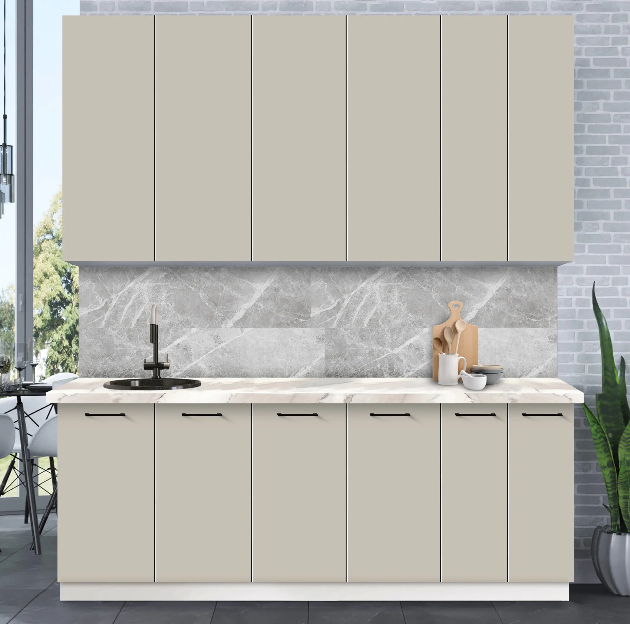 Bucatarie modulara Modern Bono 7 H110 2.2m