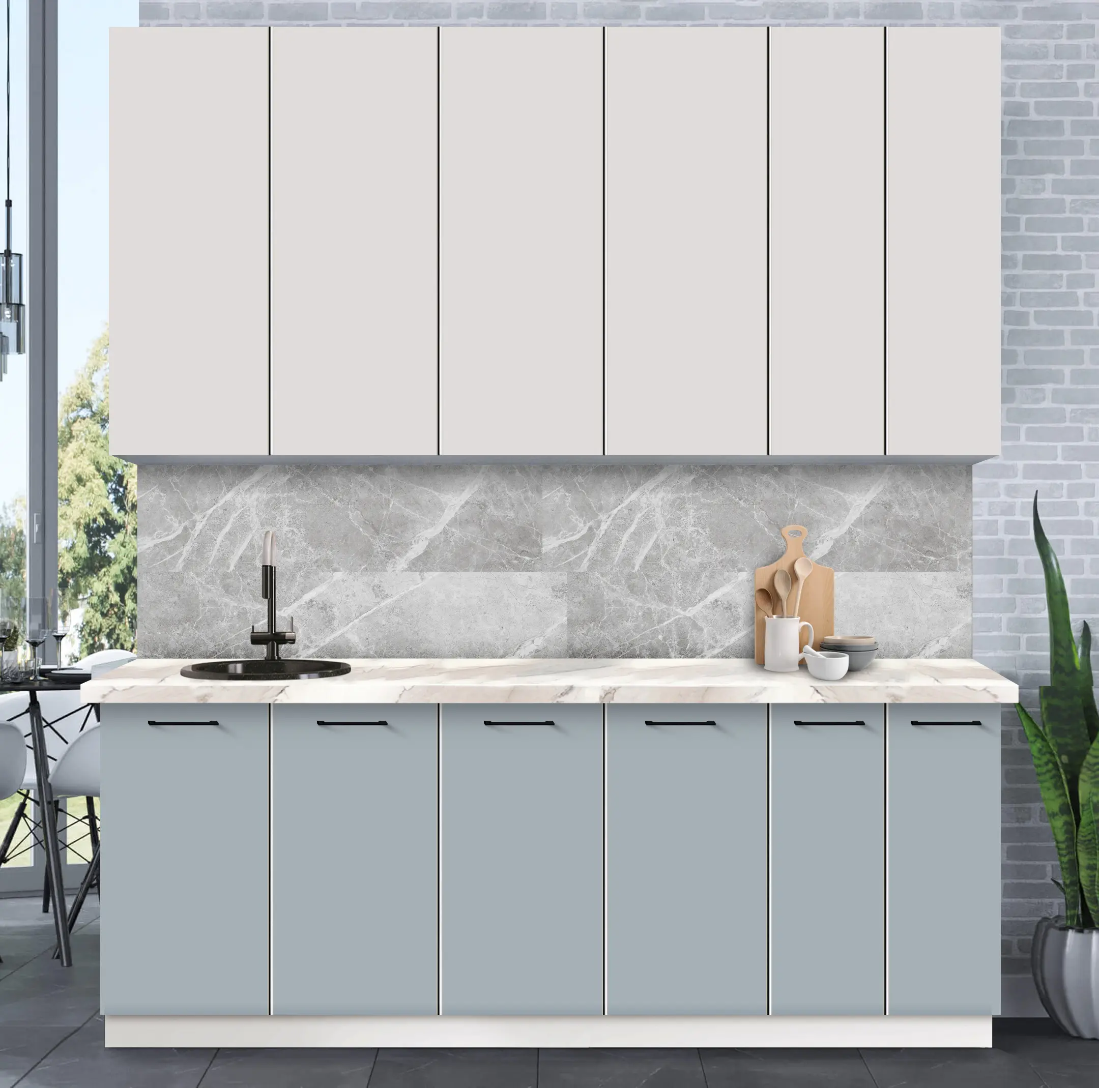 Bucatarie modulara Modern Bono 7 H110 2.2m