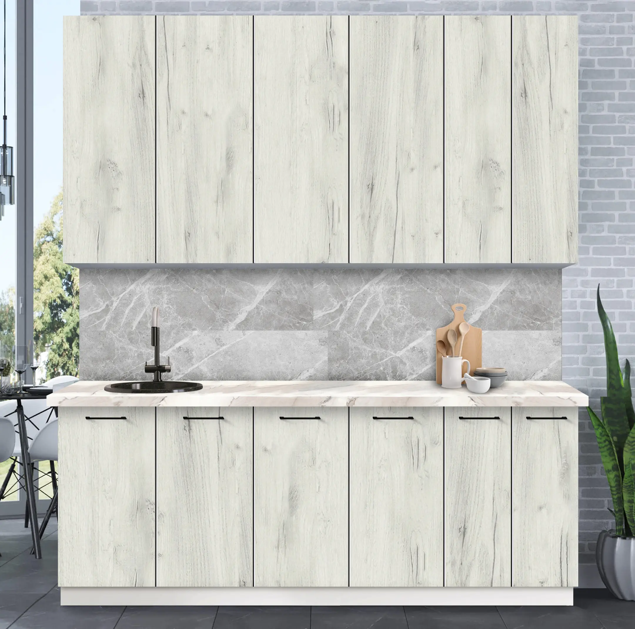 Bucatarie modulara Modern Bono 7 H110 2.2m