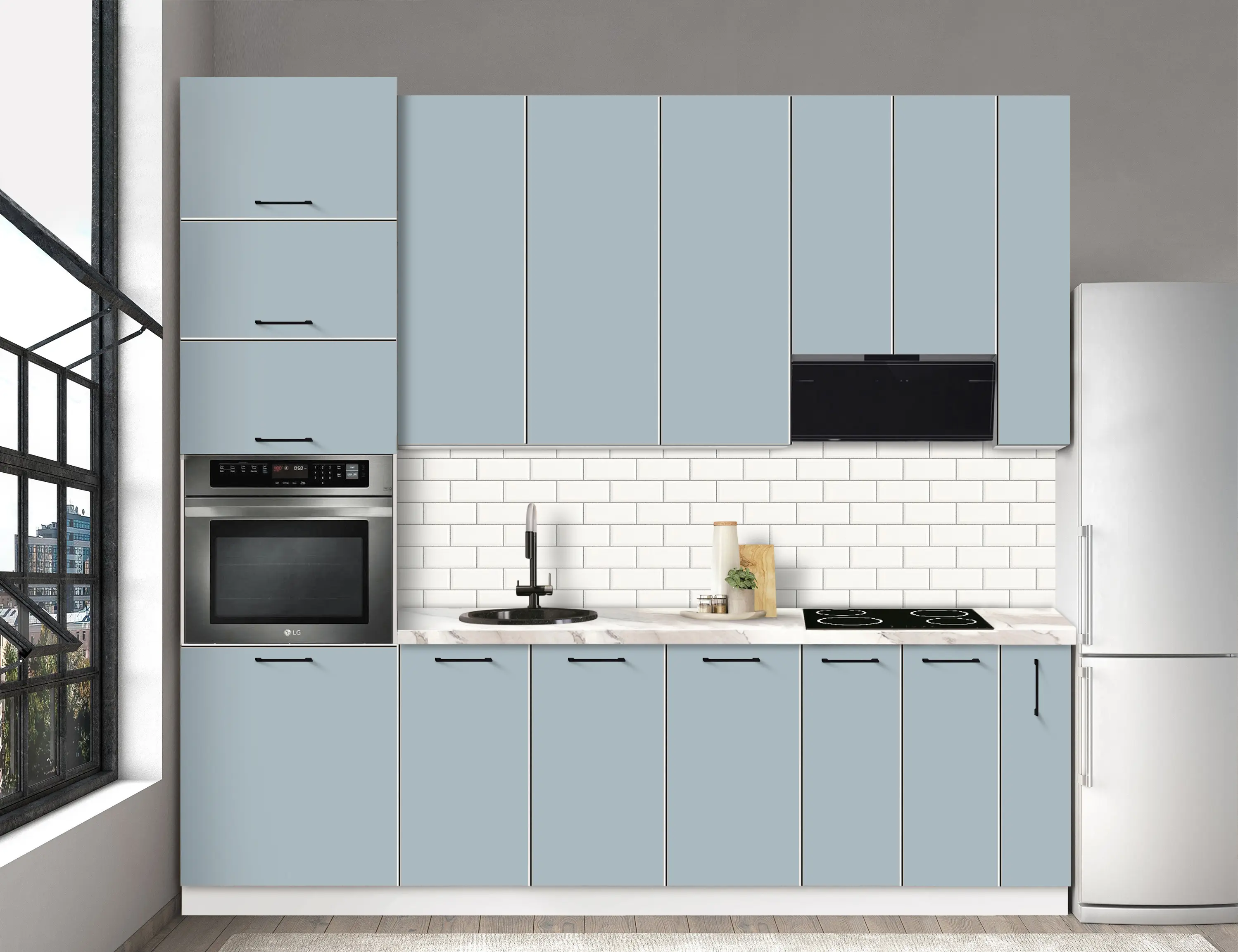 Bucatarie modulara Modern Bono 7 H110 2.6m