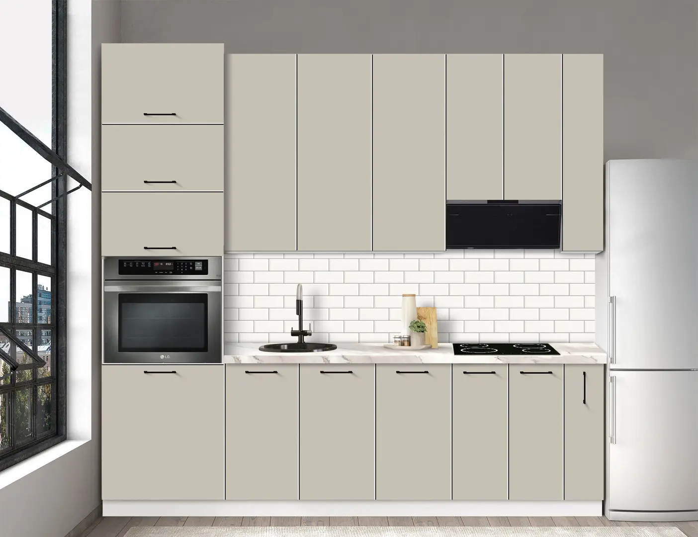 Bucatarie modulara Modern Bono 7 H110 2.6m