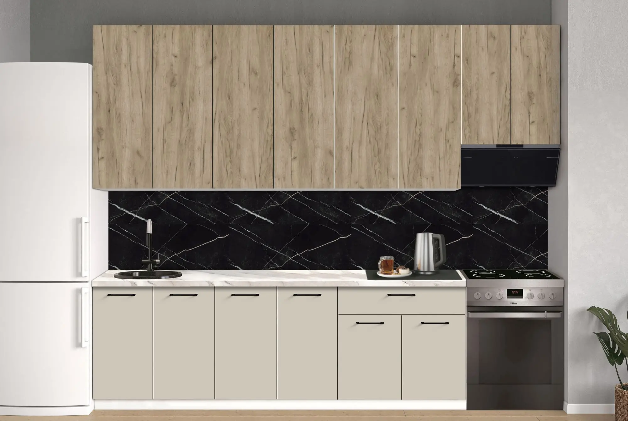 Bucatarie modulara Modern Bono 7 H110 3.0m