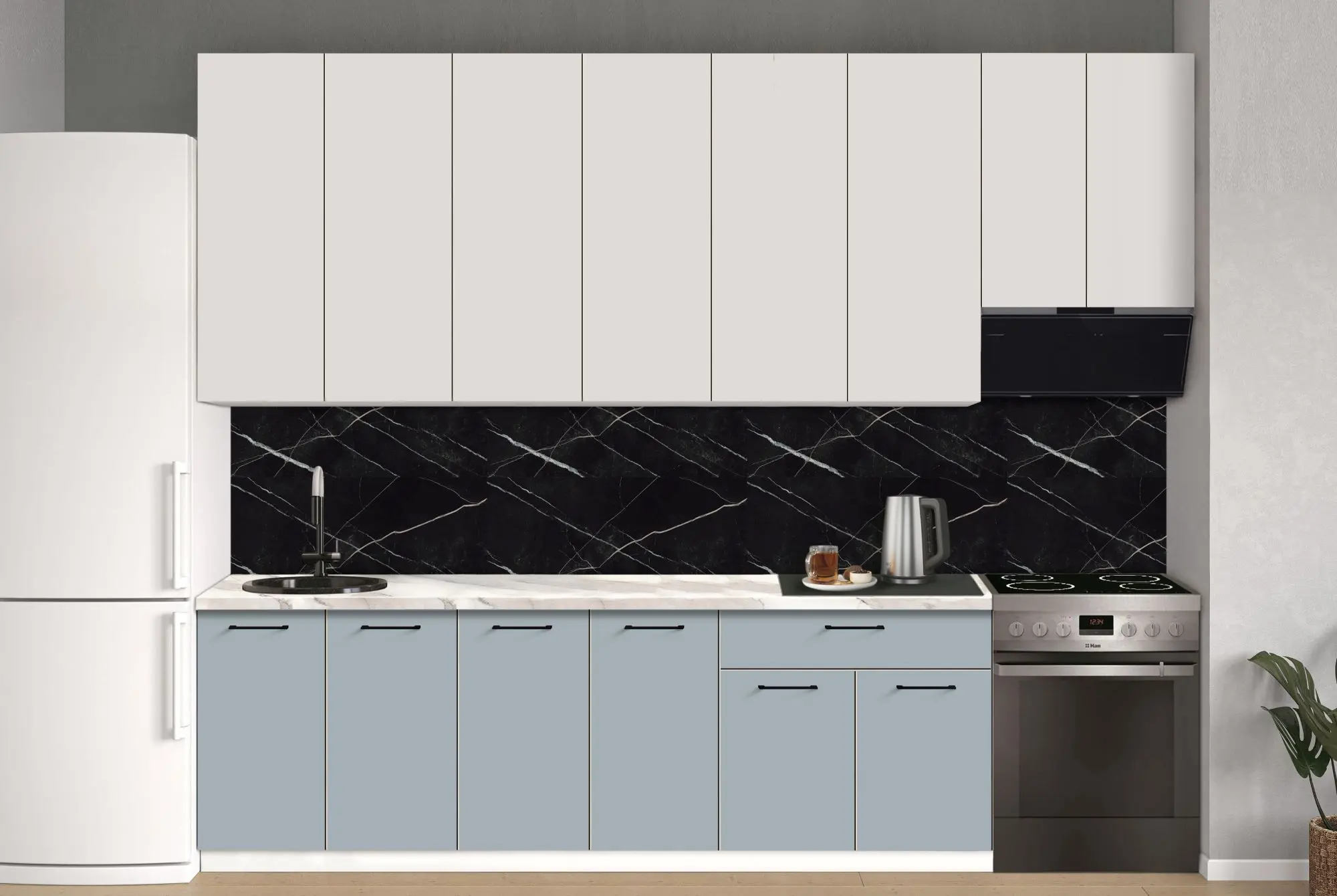 Bucatarie modulara Modern Bono 7 H110 3.0m