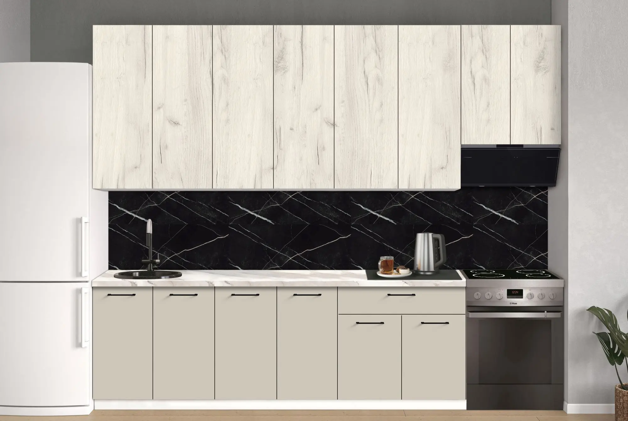 Bucatarie modulara Modern Bono 7 H110 3.0m