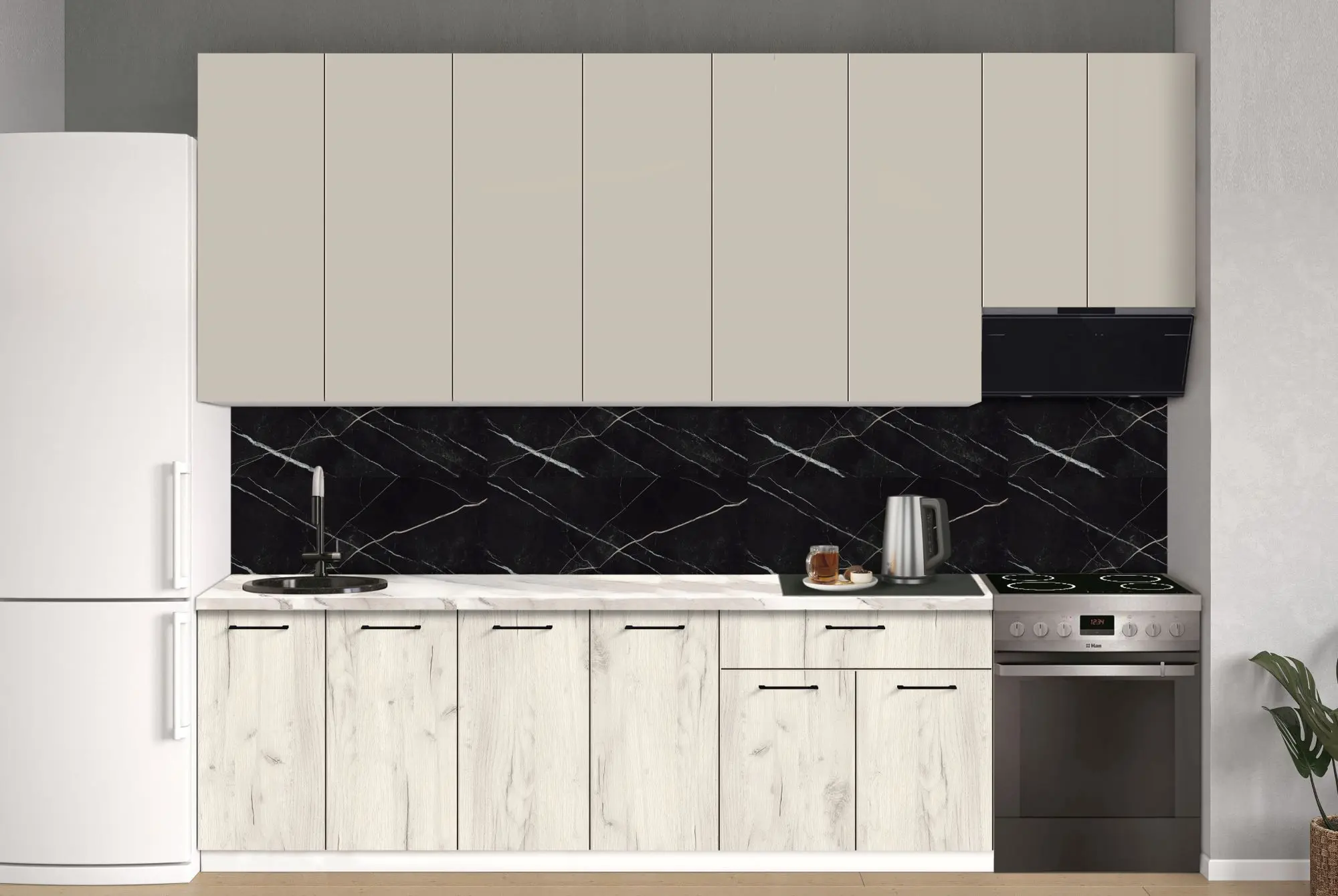 Bucatarie modulara Modern Bono 7 H110 3.0m