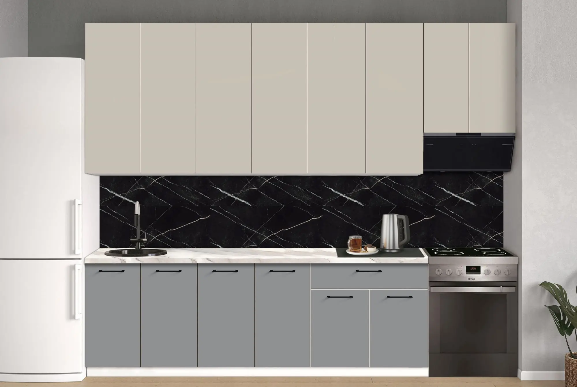 Bucatarie modulara Modern Bono 7 H110 3.0m