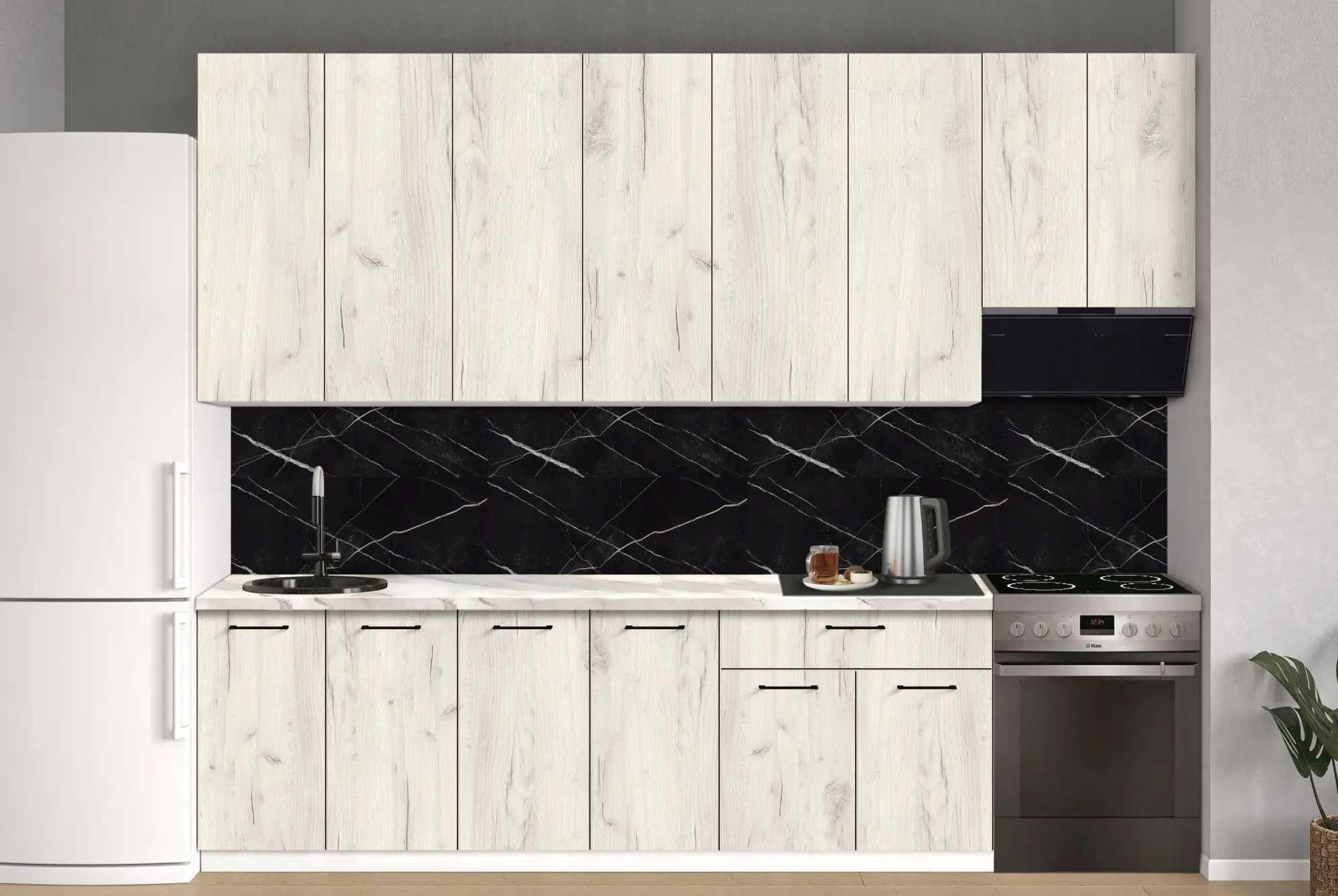 Bucatarie modulara Modern Bono 7 H110 3.0m