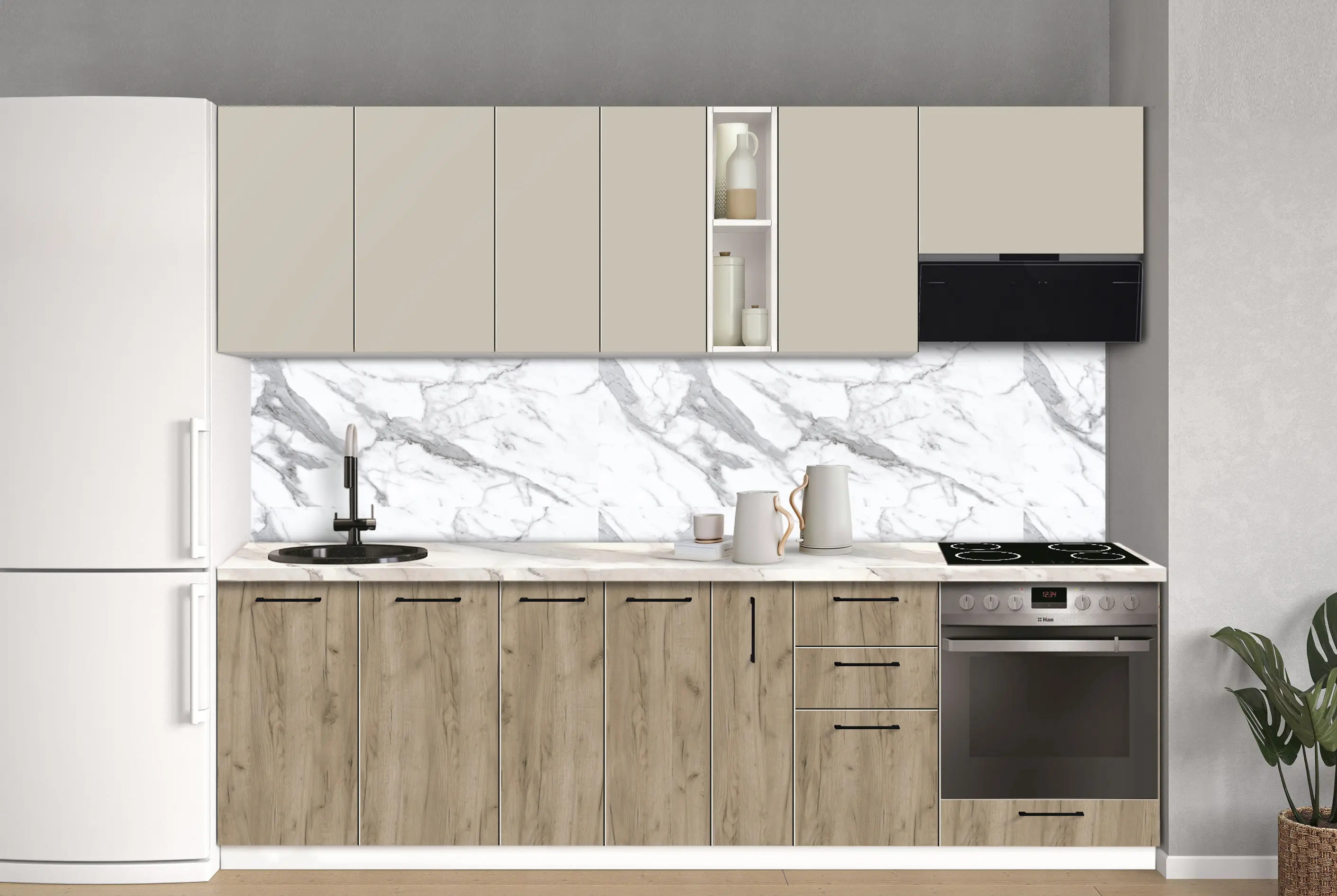 Bucatarie modulara Modern Bono 7 H68 2.6m