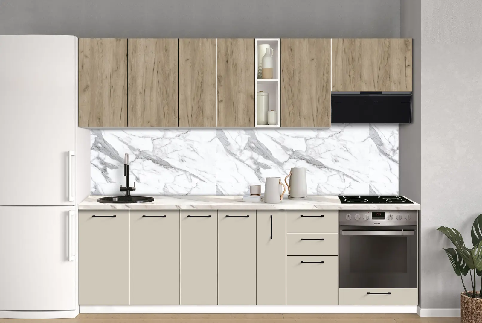 Bucatarie modulara Modern Bono 7 H68 2.6m