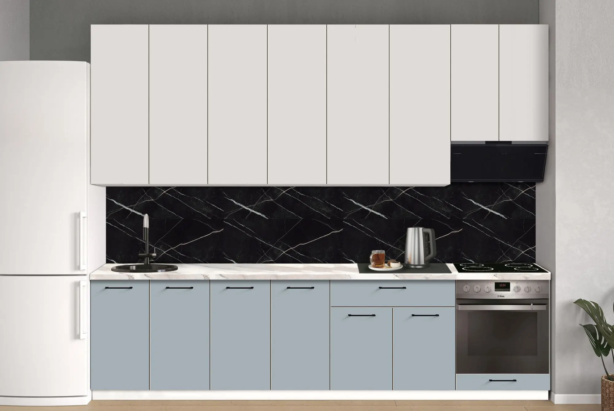 Bucatarie modulara Modern Bono 8 H110 3.0m