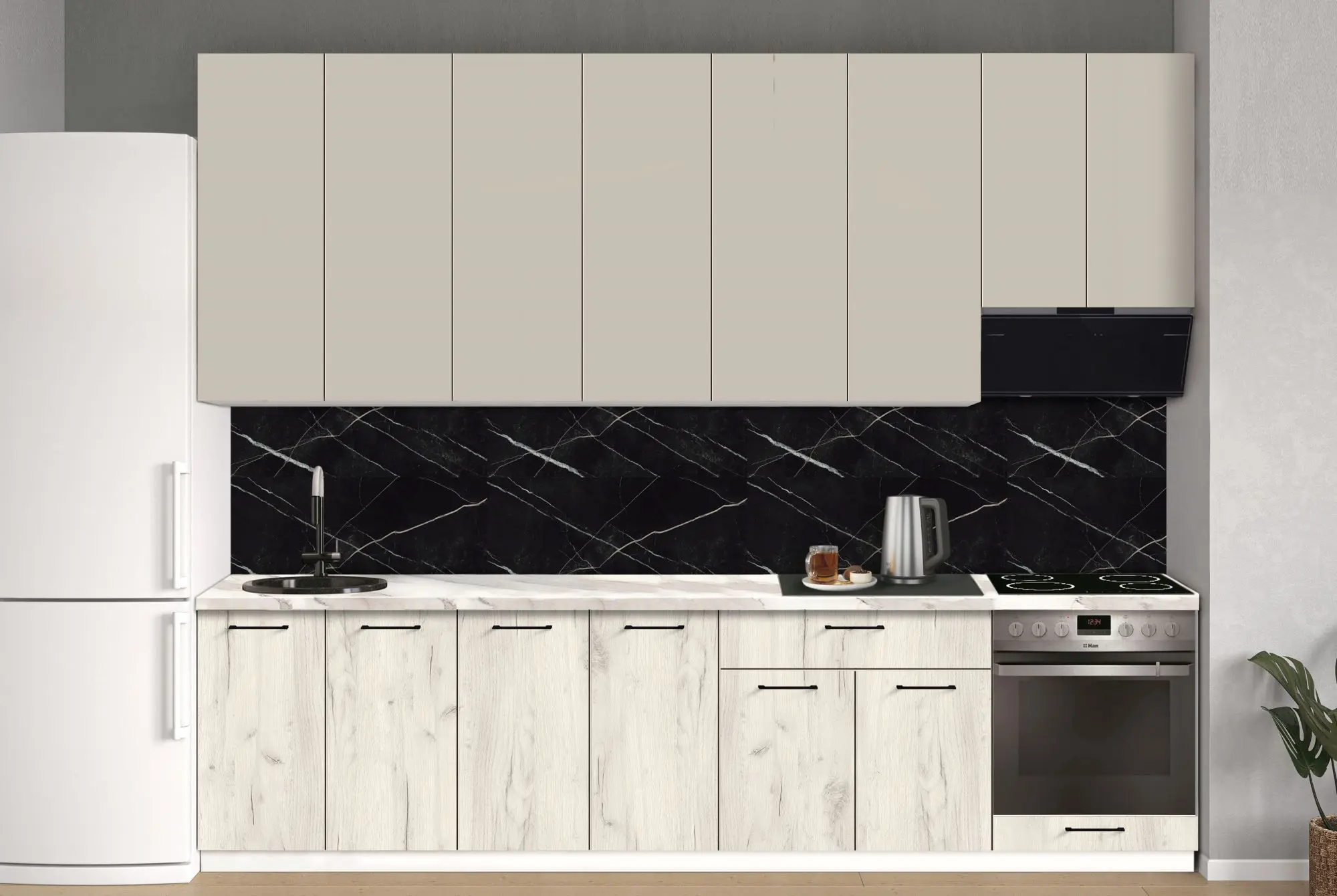 Bucatarie modulara Modern Bono 8 H110 3.0m