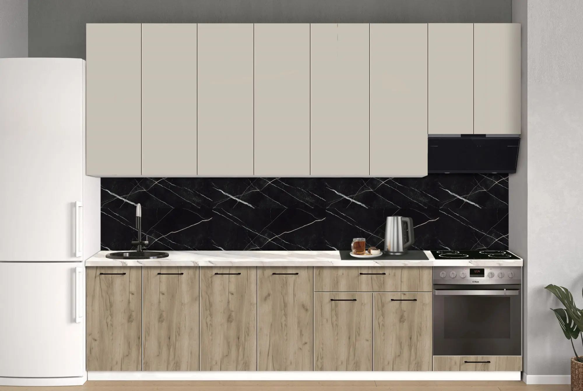 Bucatarie modulara Modern Bono 8 H110 3.0m