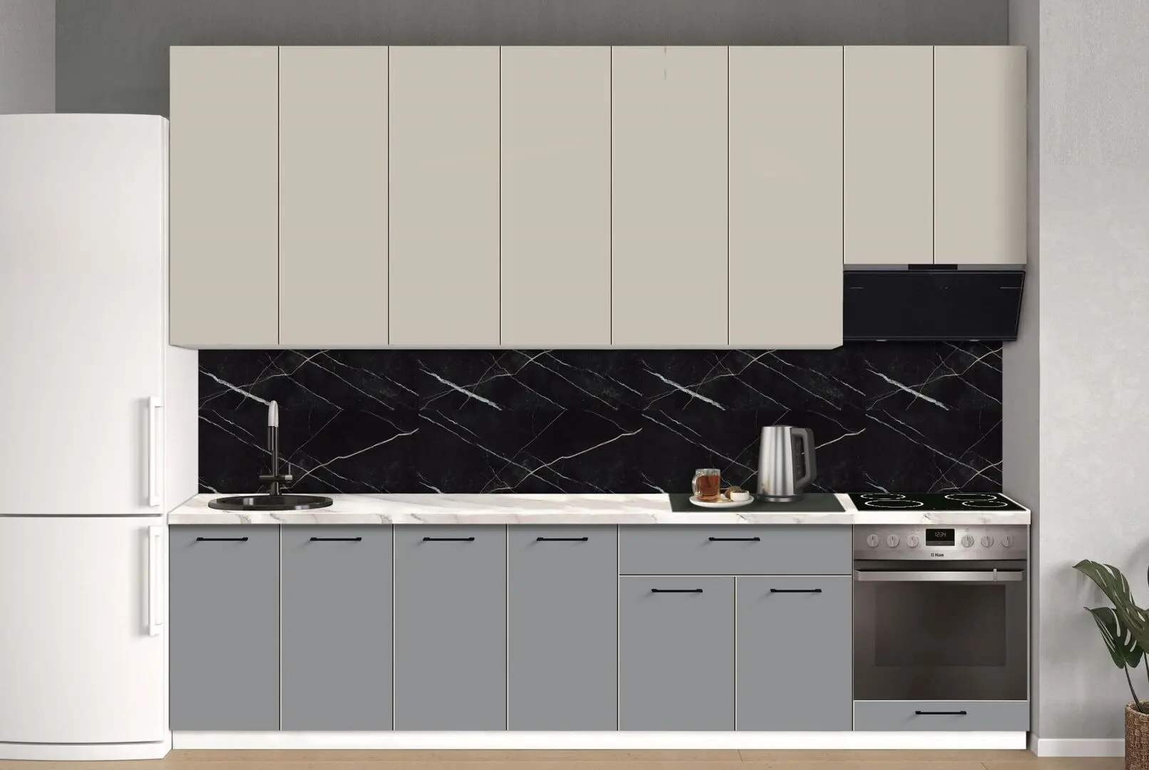 Bucatarie modulara Modern Bono 8 H110 3.0m