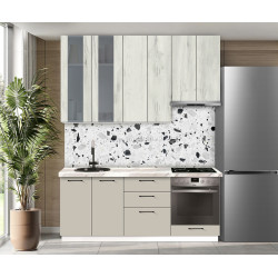 Bucatarie modulara Modern Bono Vitrina 1 H110 2.0m