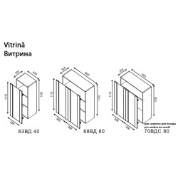 Bucatarie modulara Modern Bono Vitrina 1 H110 2.2m Thumb