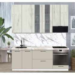 Bucatarie modulara Modern Bono Vitrina 1 H110 2.2m Thumb