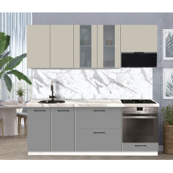 Bucatarie modulara Modern Bono Vitrina 1 H68 2.2m Thumb