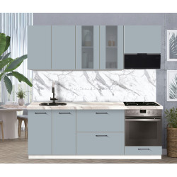 Bucatarie modulara Modern Bono Vitrina 1 H68 2.2m