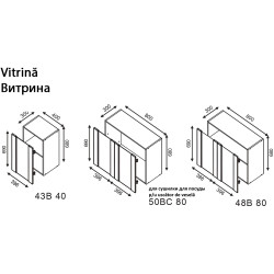 Bucatarie modulara Modern Bono Vitrina 1 H68 2.8m Thumb